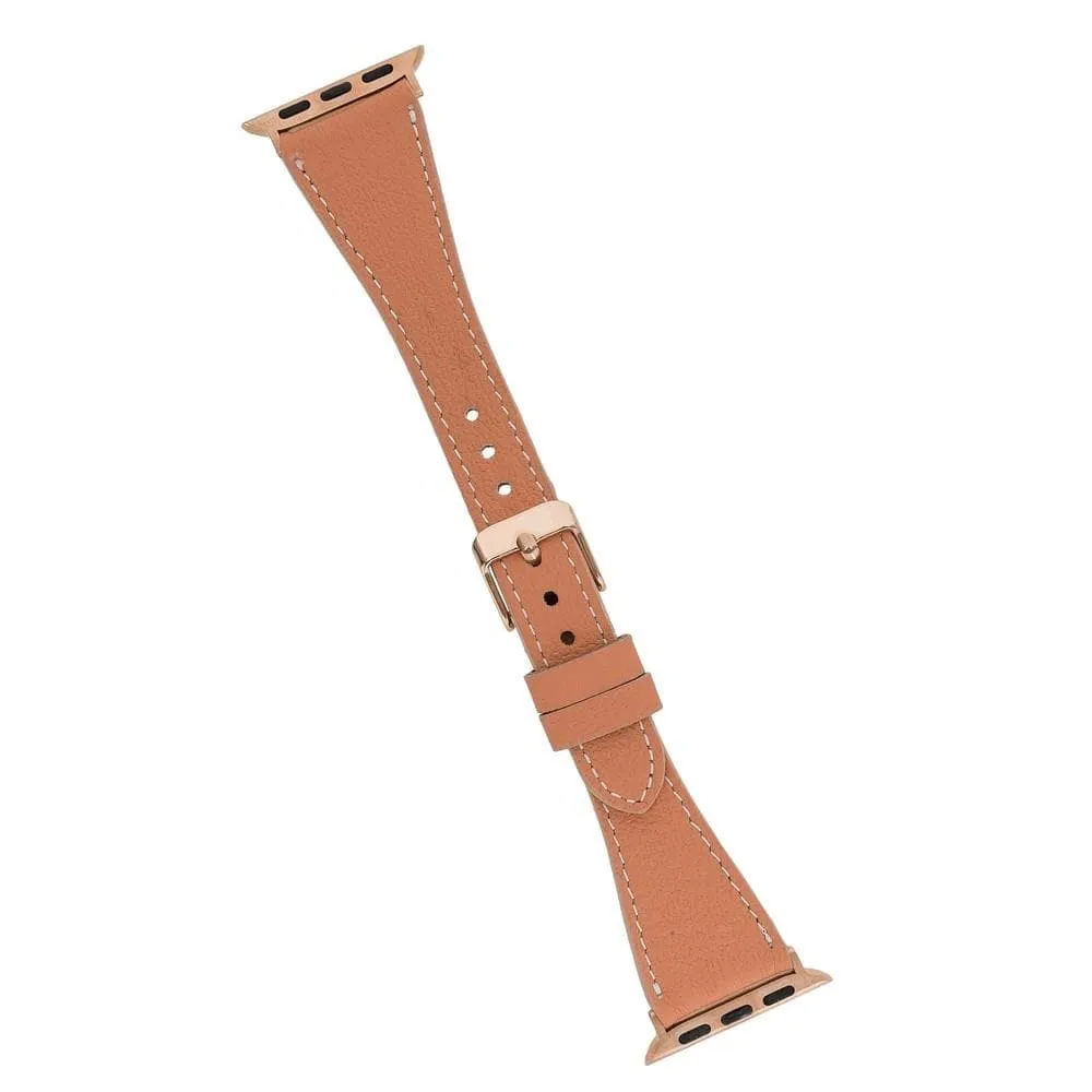 Classic Slim Style Genuine Leather Apple Watch Band
