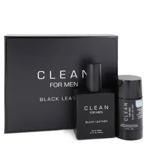 Clean Black Leather Gift Set