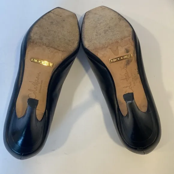 Cole Haan Black Leather Pump with Nike Air Size 7.5B