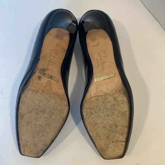 Cole Haan Black Leather Pump with Nike Air Size 7.5B