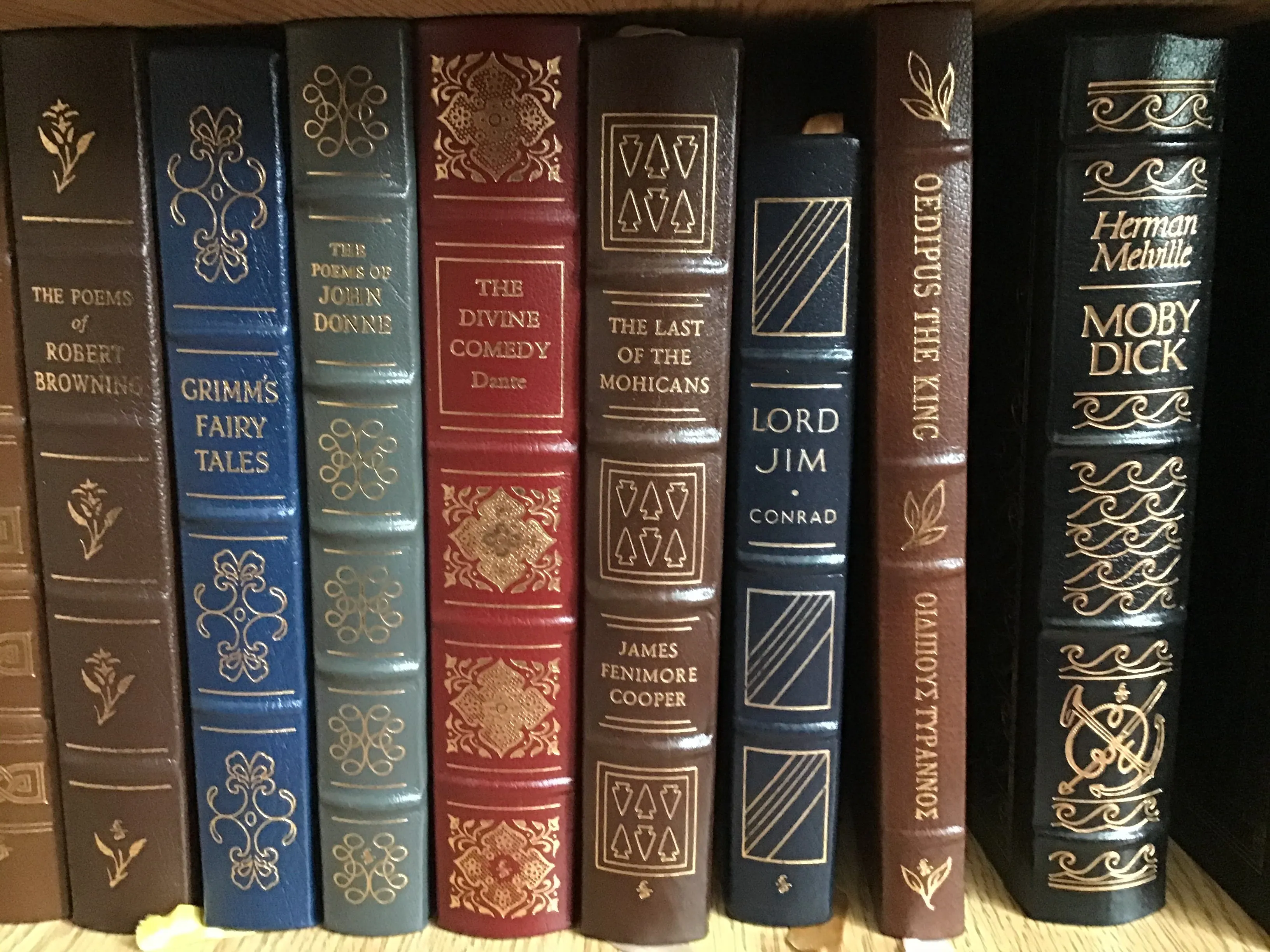 Collection of Early Edition Easton Press Leather Bound Classic Books