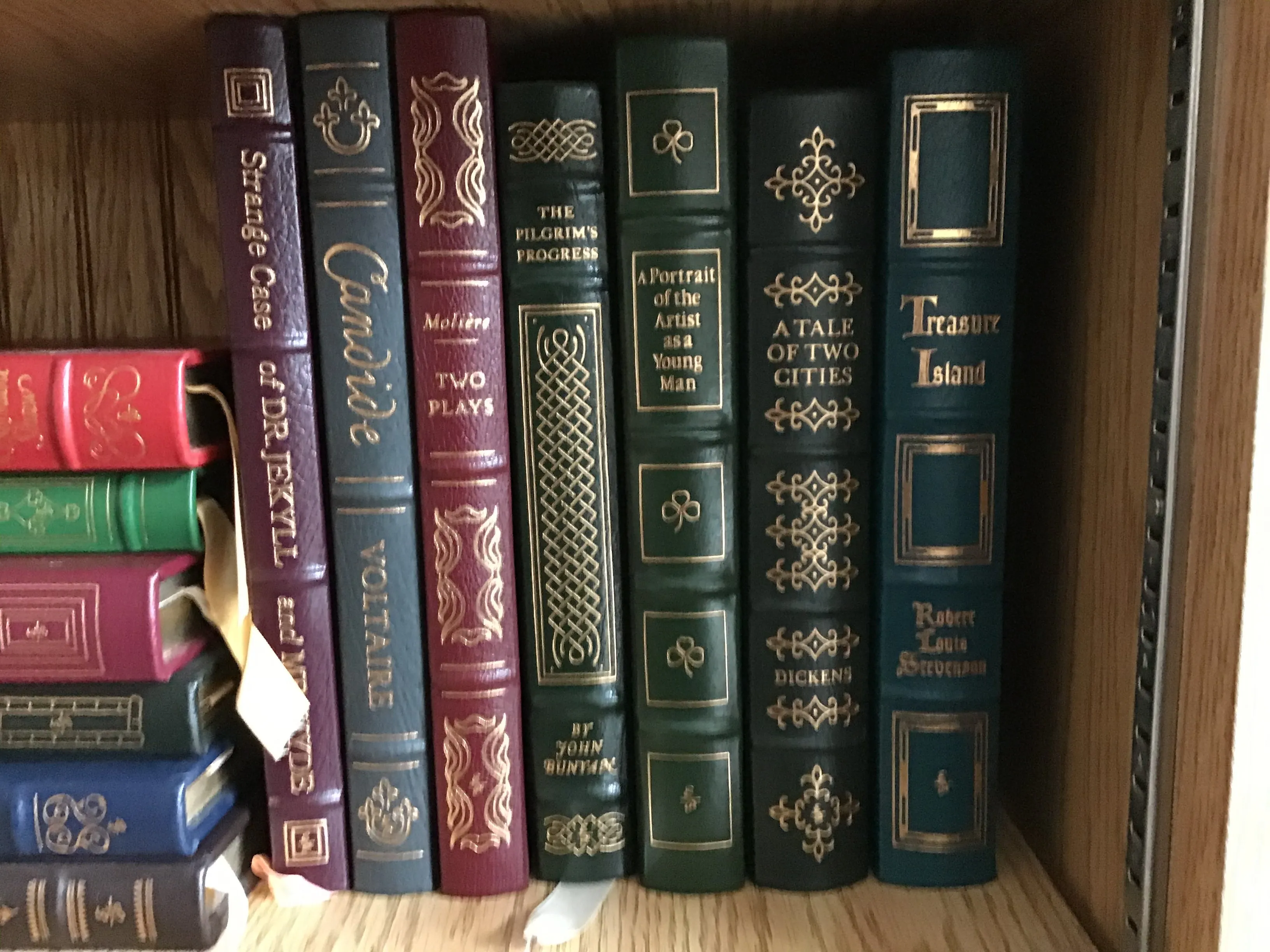Collection of Early Edition Easton Press Leather Bound Classic Books