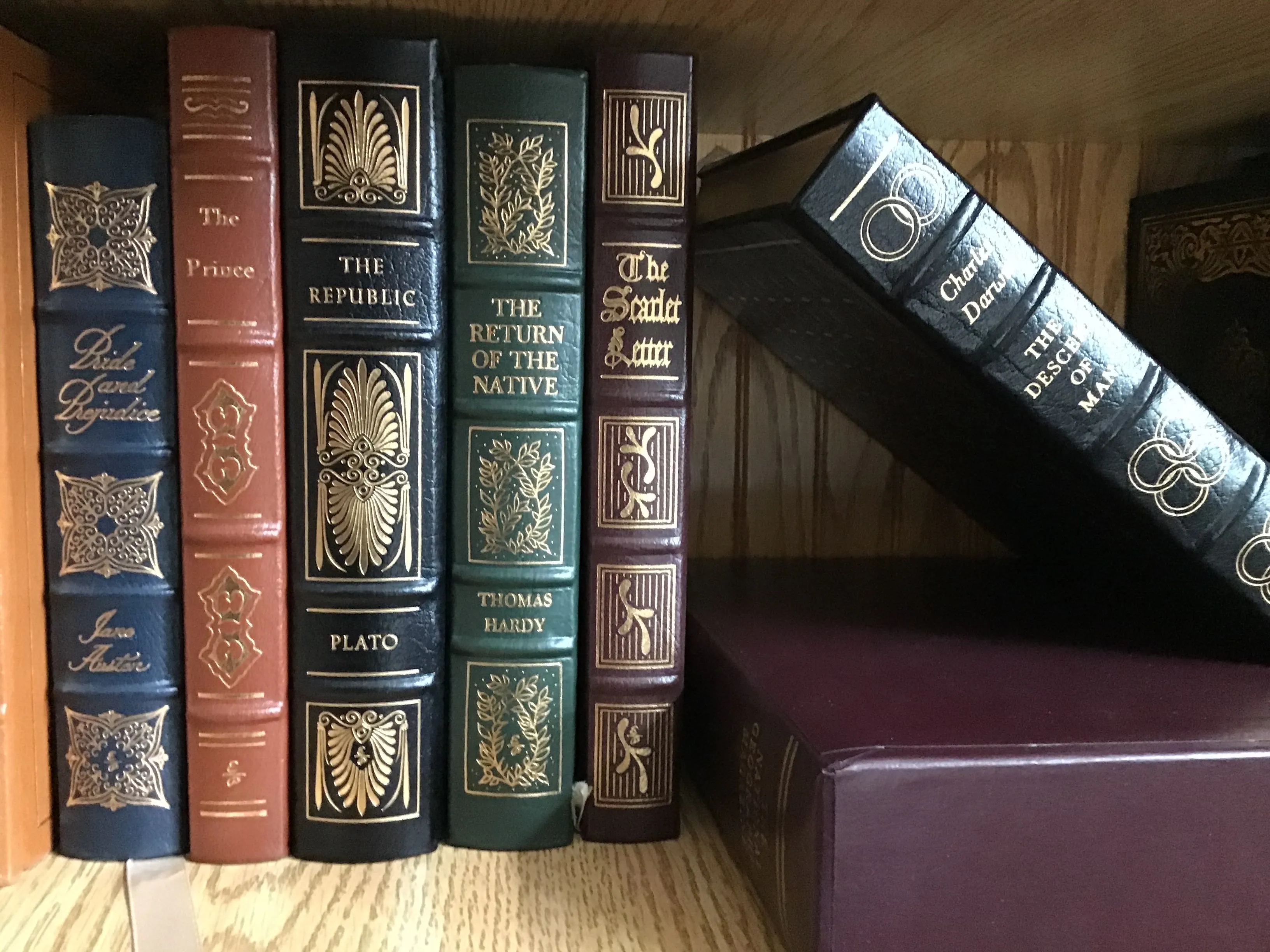 Collection of Early Edition Easton Press Leather Bound Classic Books