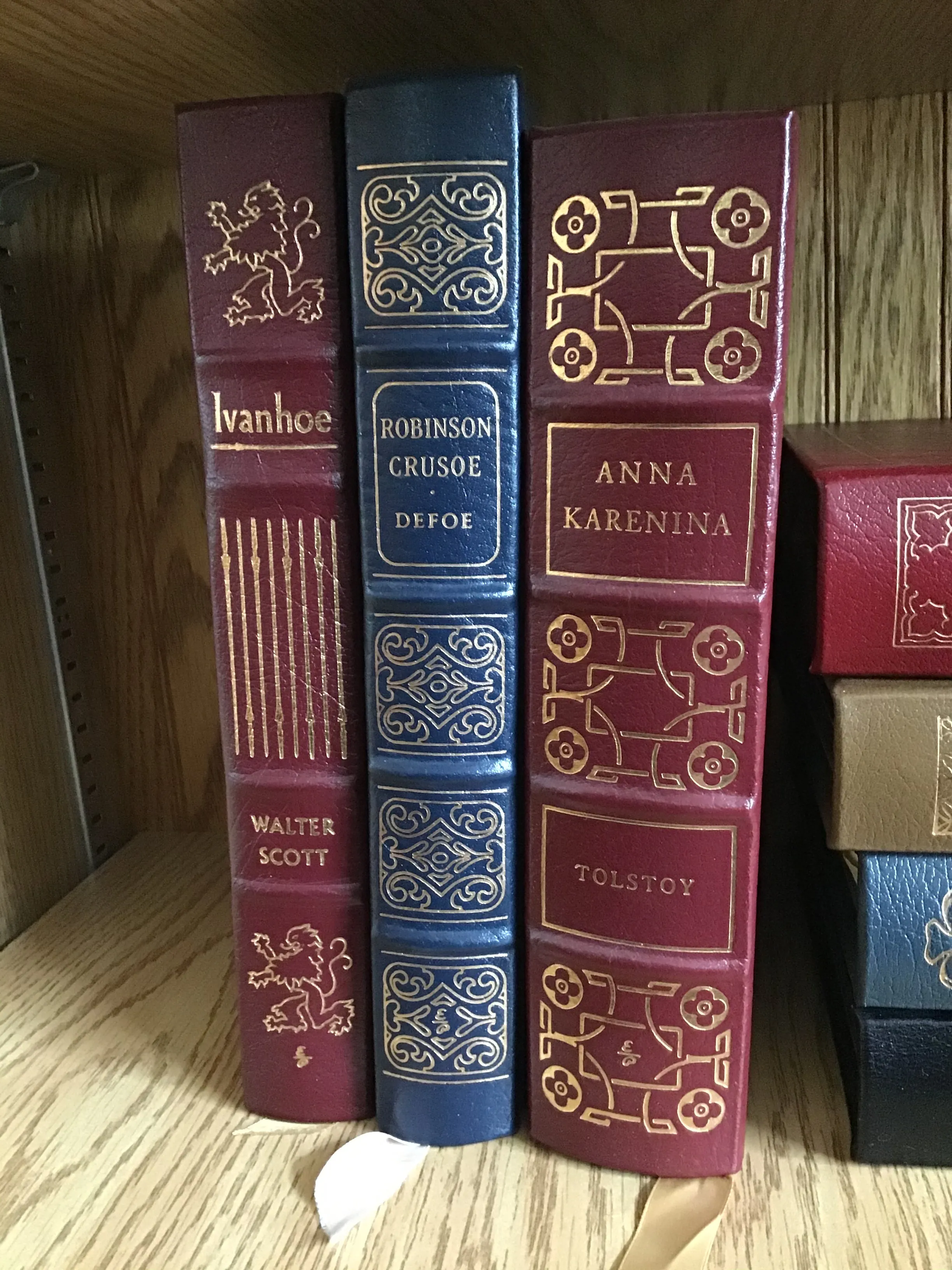 Collection of Early Edition Easton Press Leather Bound Classic Books
