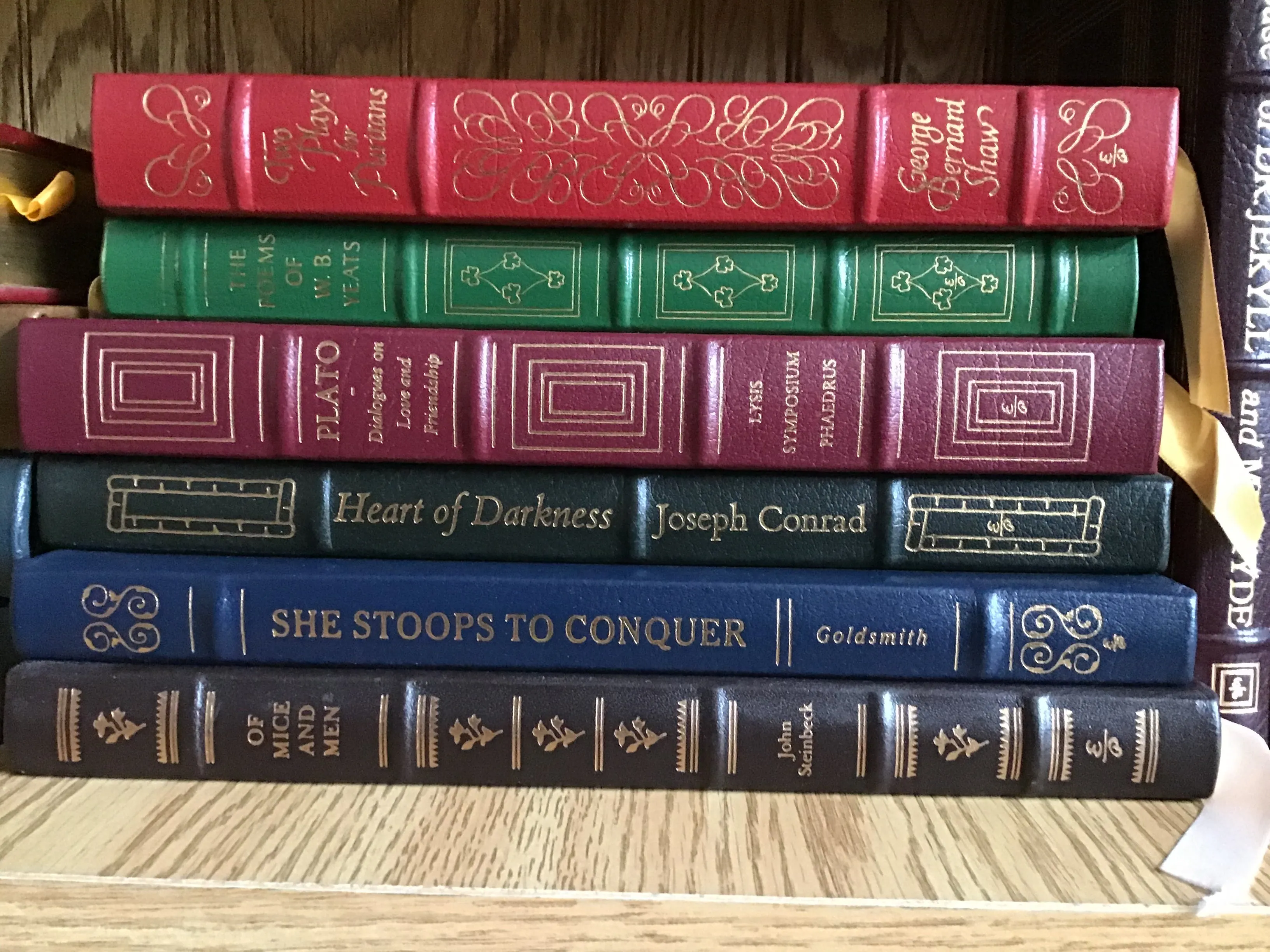 Collection of Early Edition Easton Press Leather Bound Classic Books