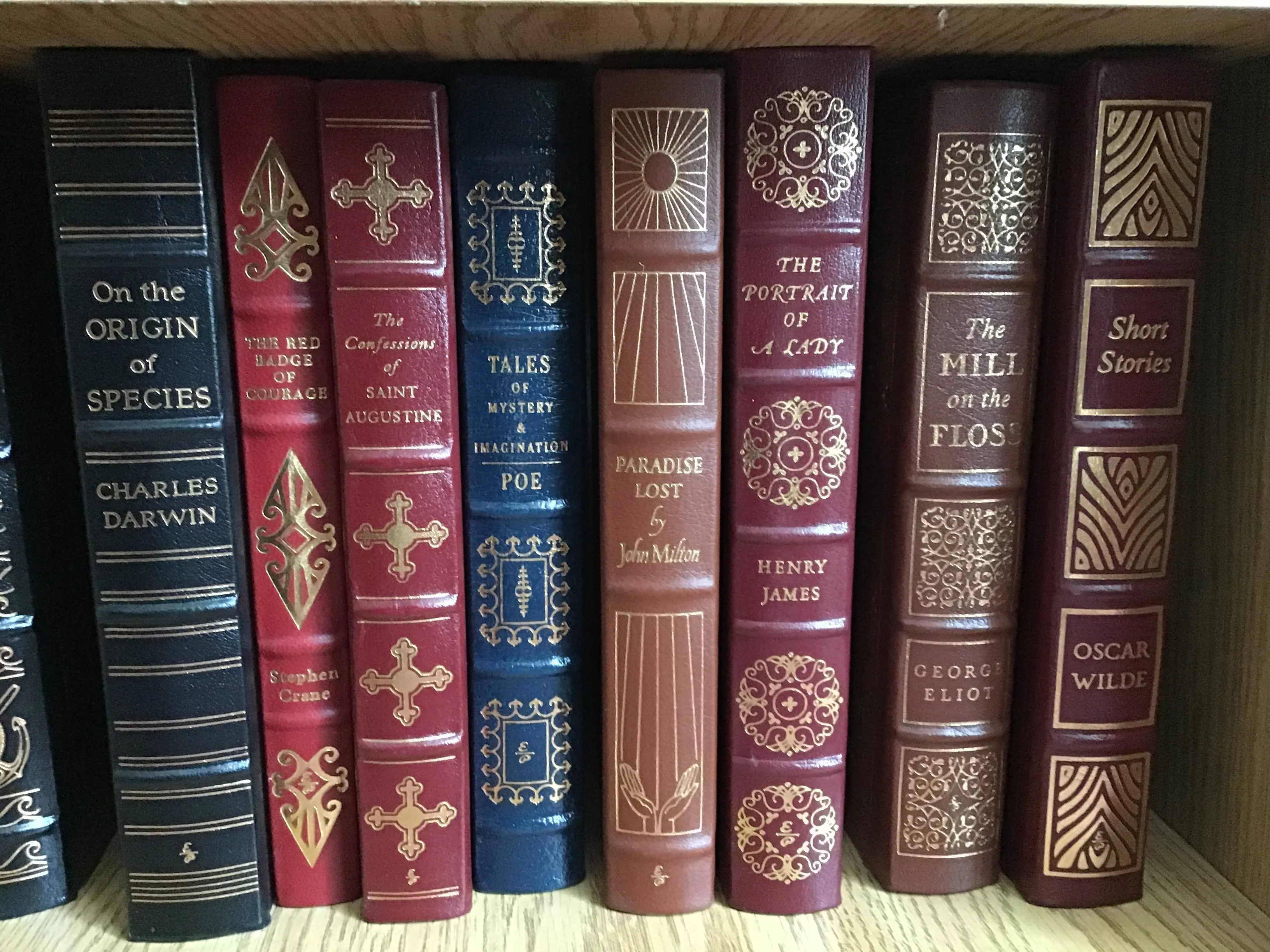 Collection of Early Edition Easton Press Leather Bound Classic Books