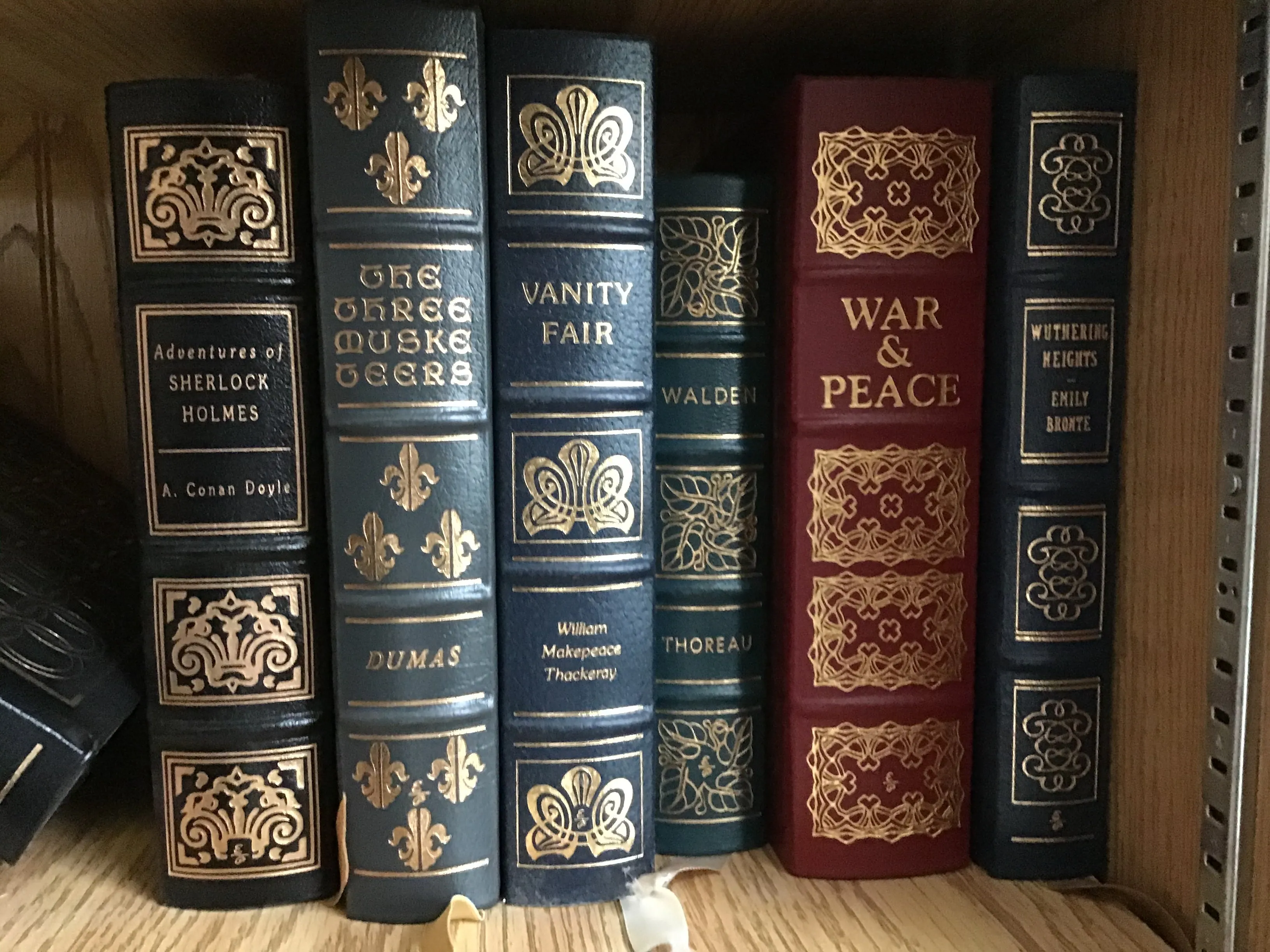 Collection of Early Edition Easton Press Leather Bound Classic Books