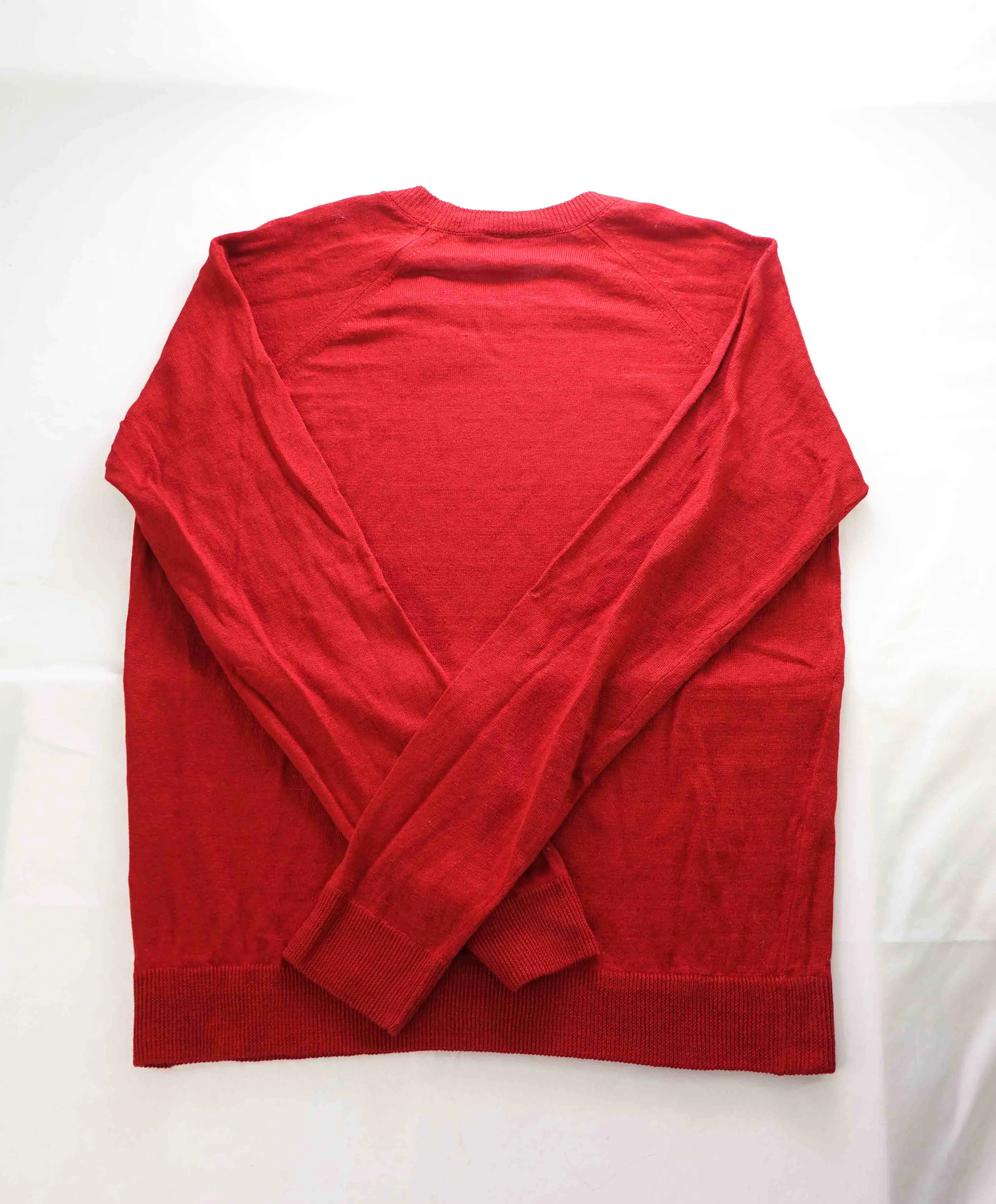 Copy of $395 ELEVENTY - Red Crewneck Premium Pure Wool Sweater - M