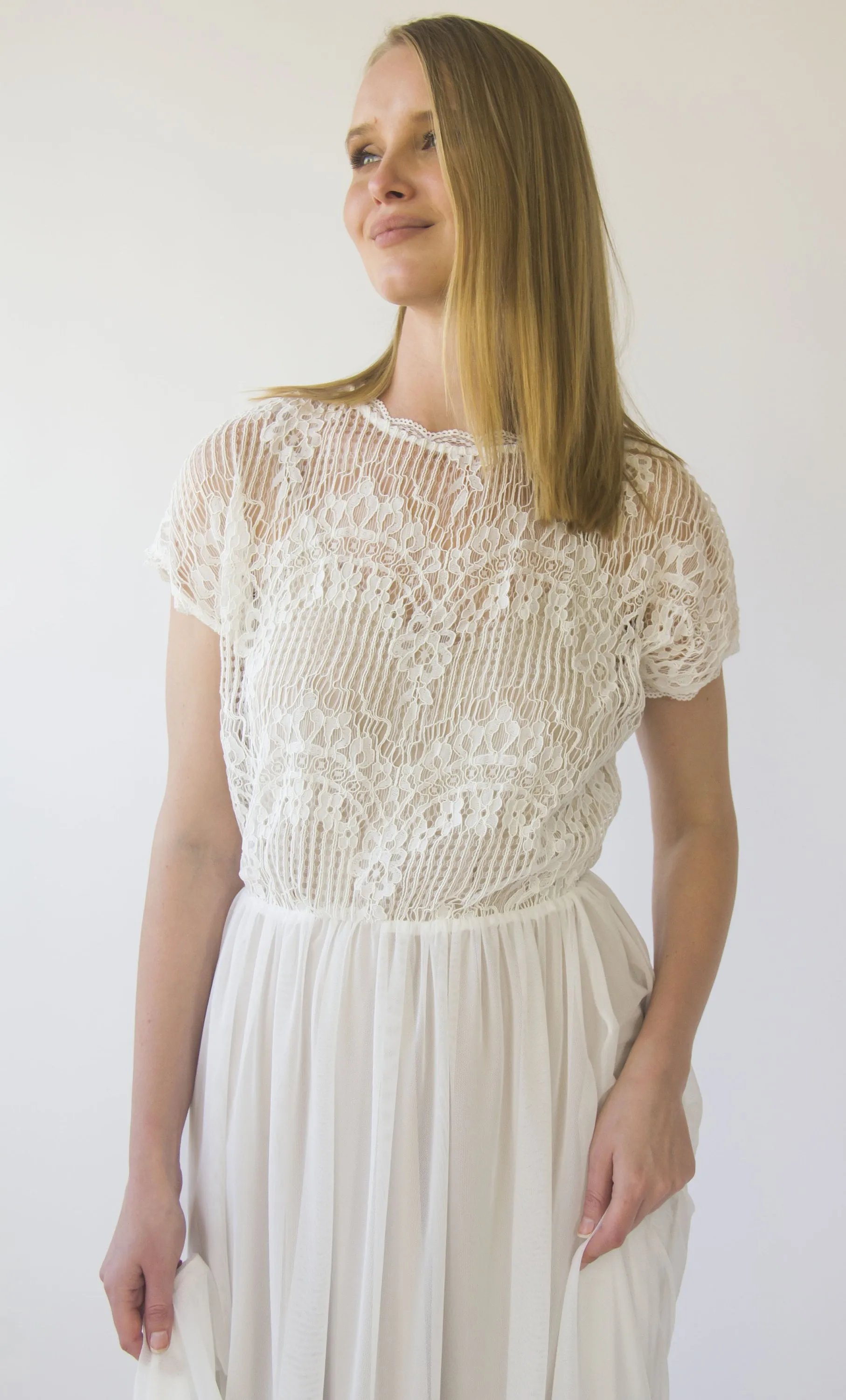Crocheted Lace dress #1414