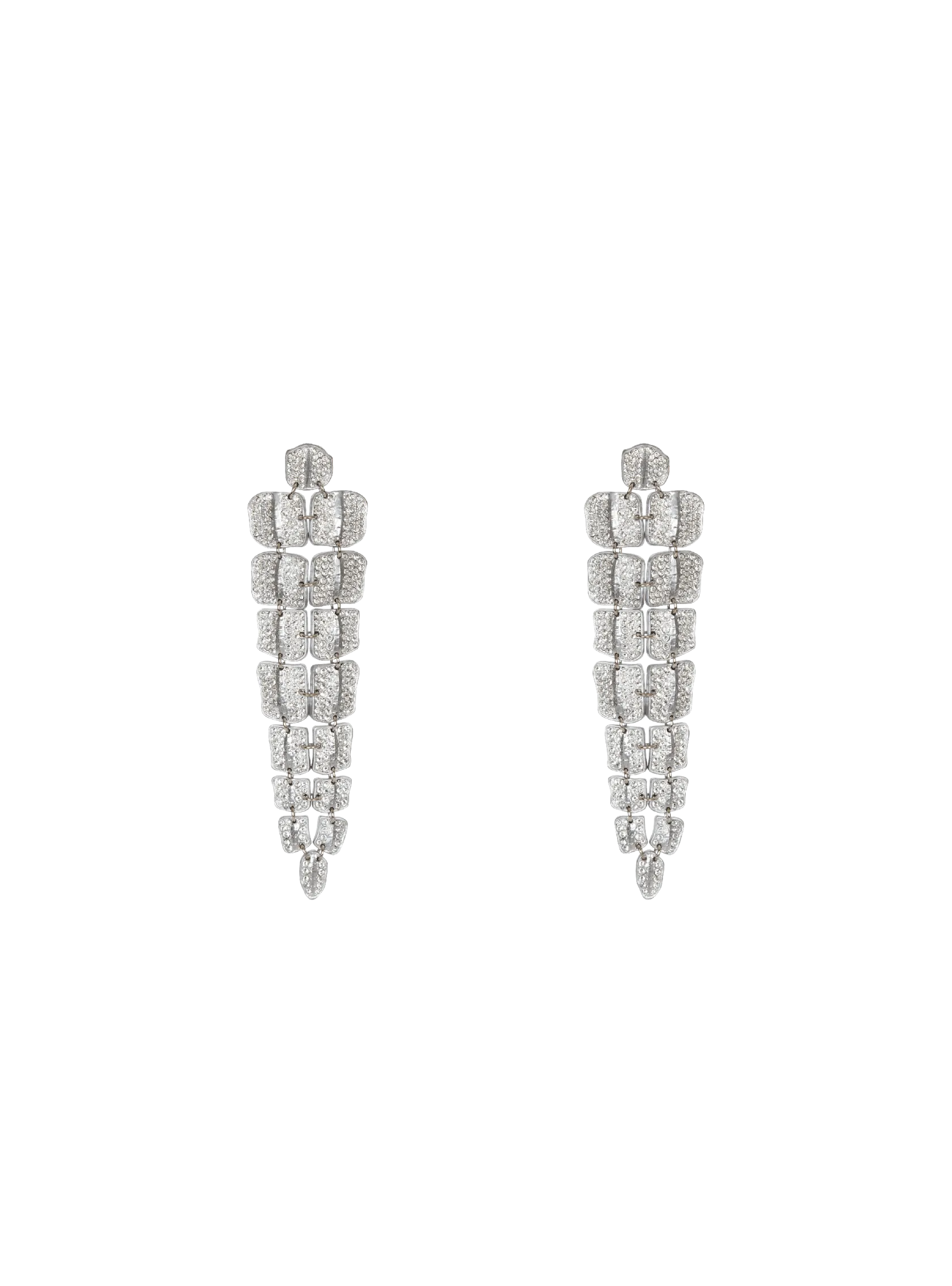 Crystal crocodile earrings