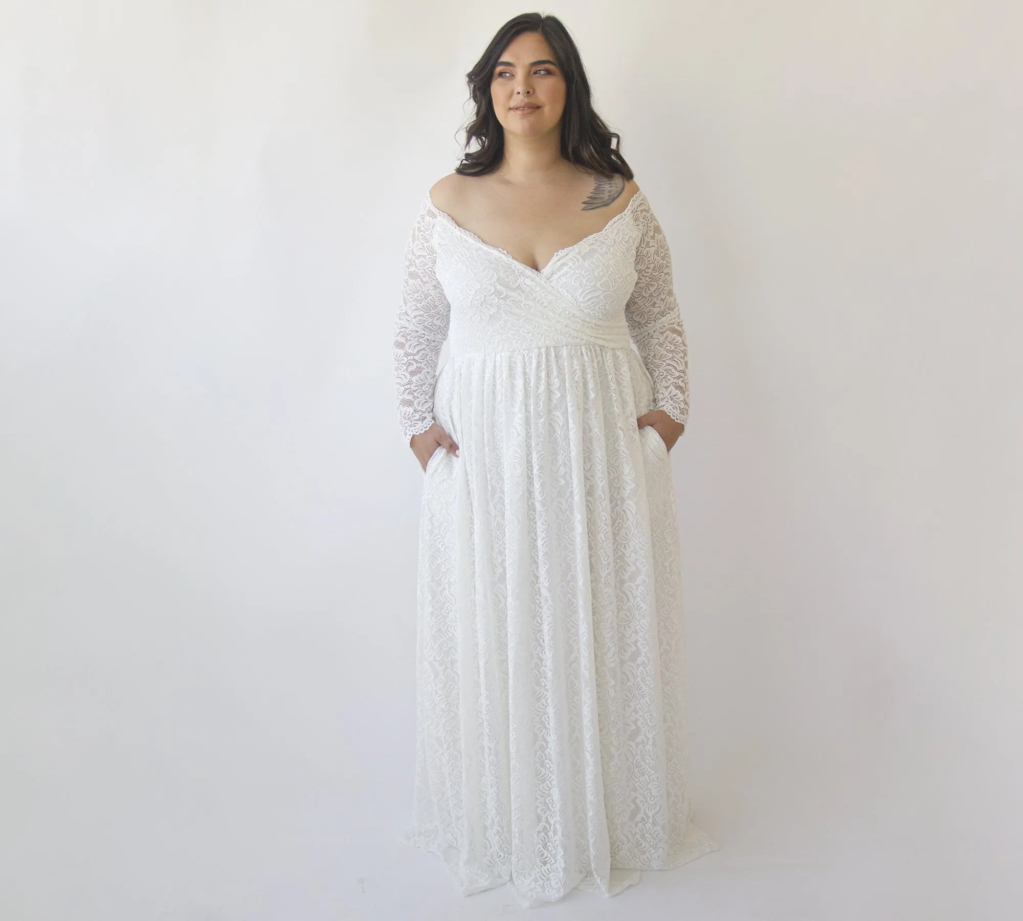 Curvy Dress With Pockets  #1316