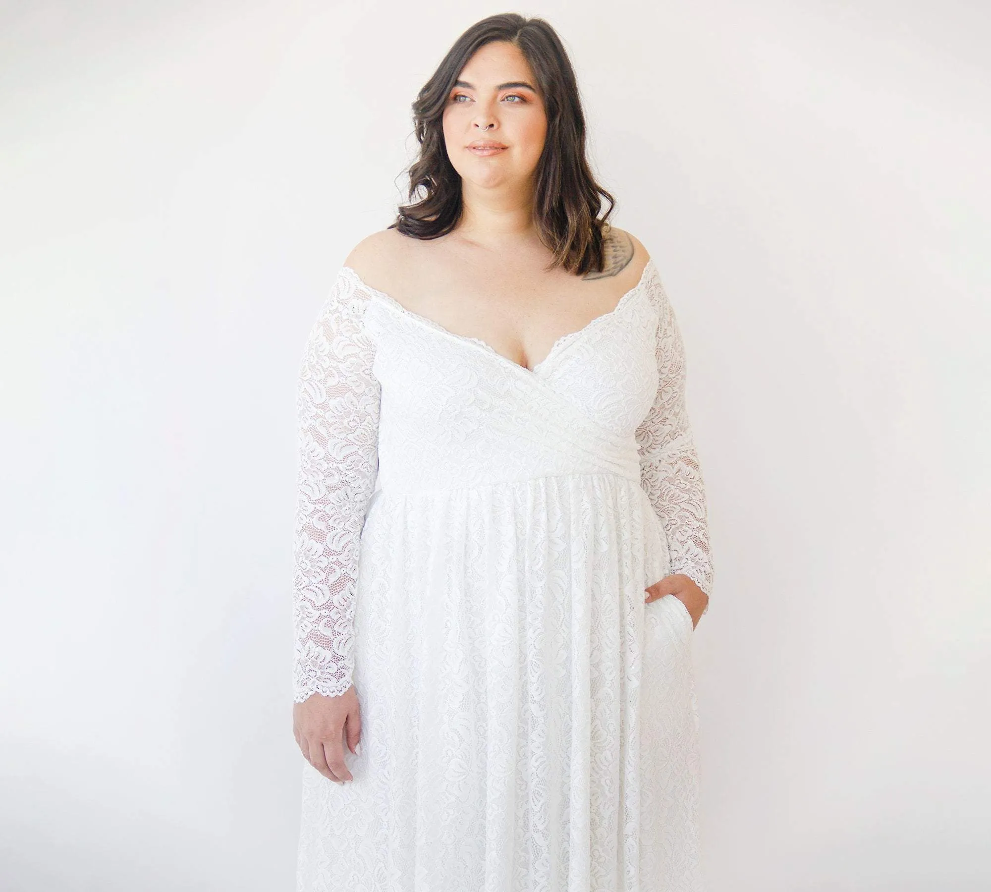 Curvy Dress With Pockets  #1316