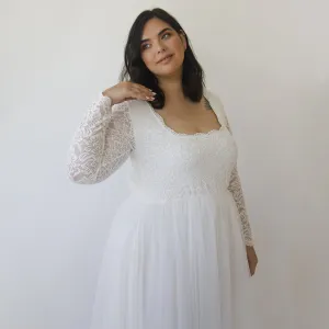 Curvy Tulle & Lace Dress #1320