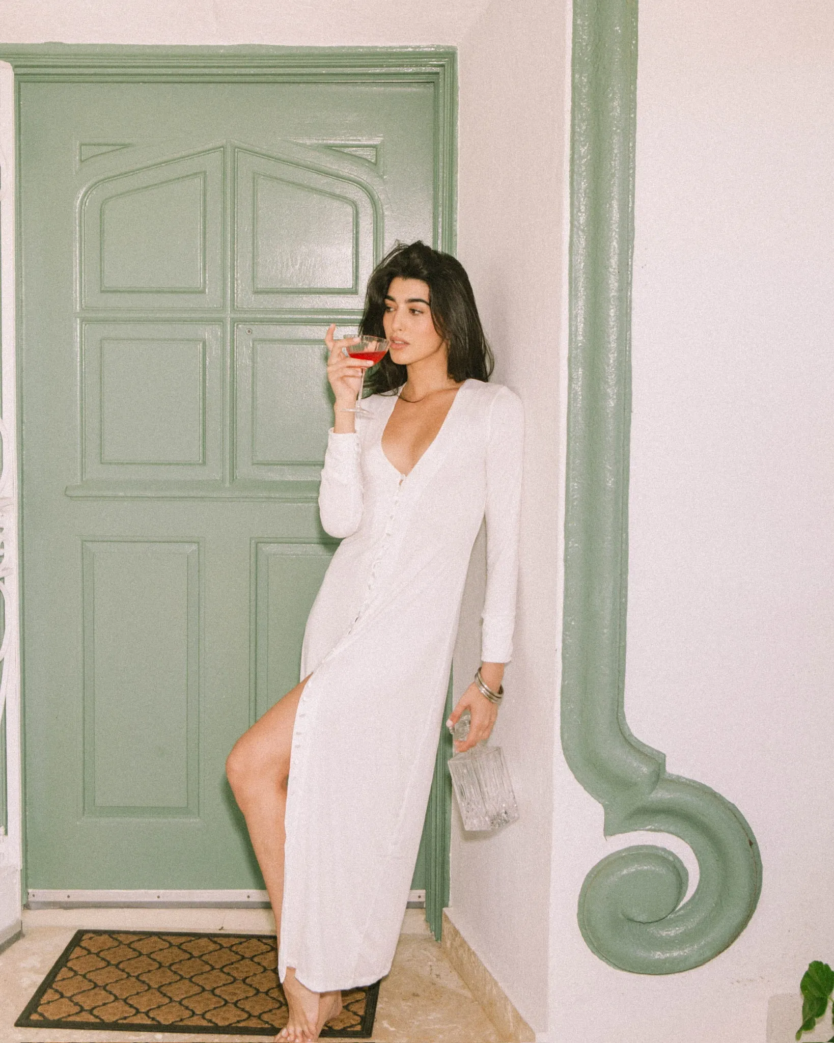 Deia Cardigan Maxi Dress | Ivory