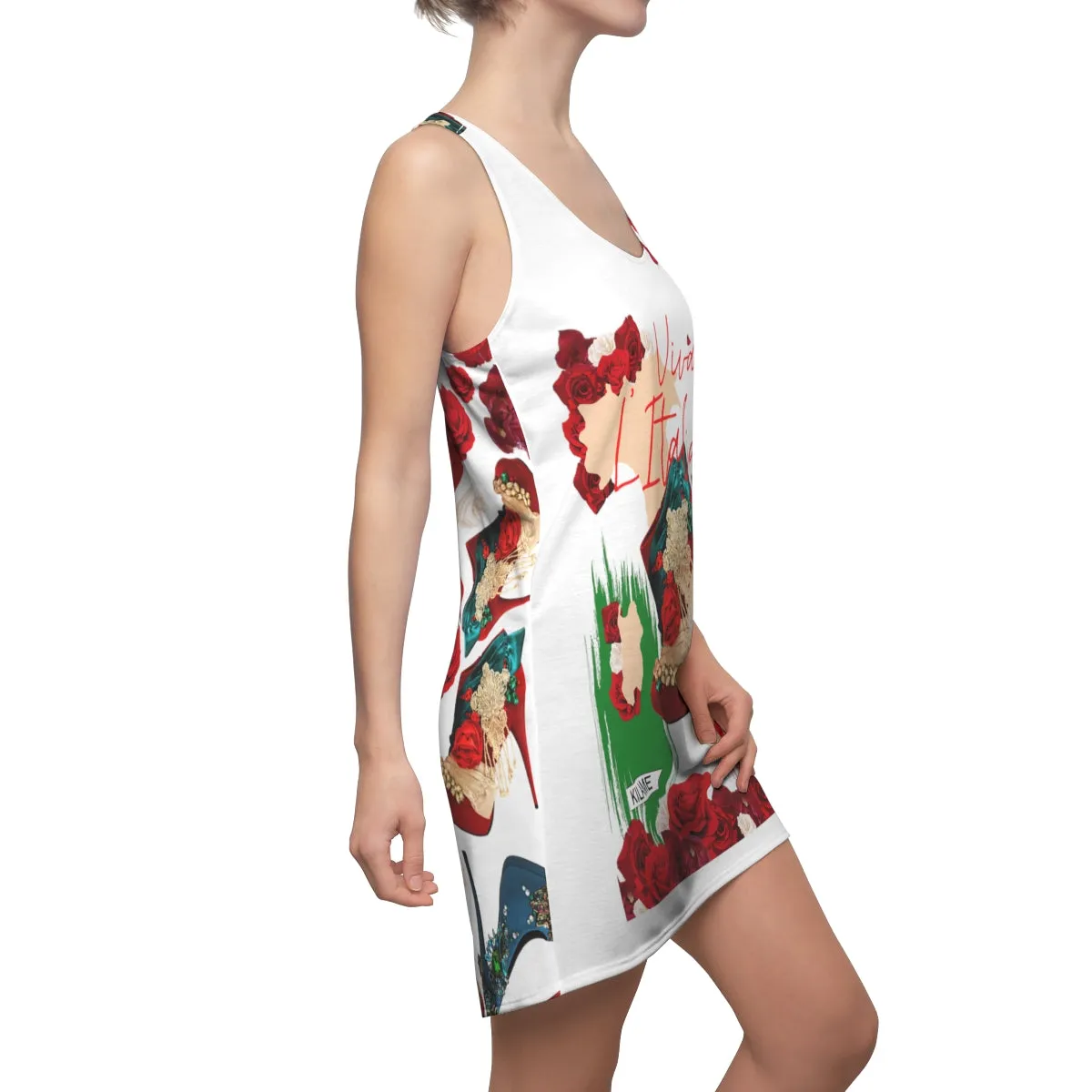 Dress 'Rose tricolori'