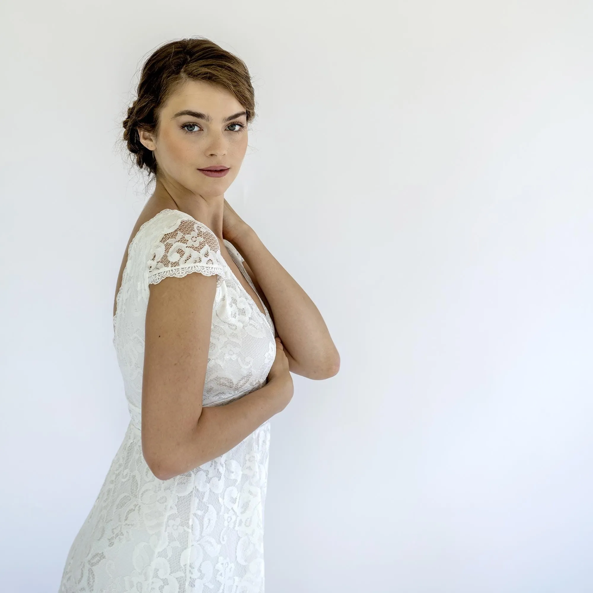 Dress with Cap Sleeves #1473