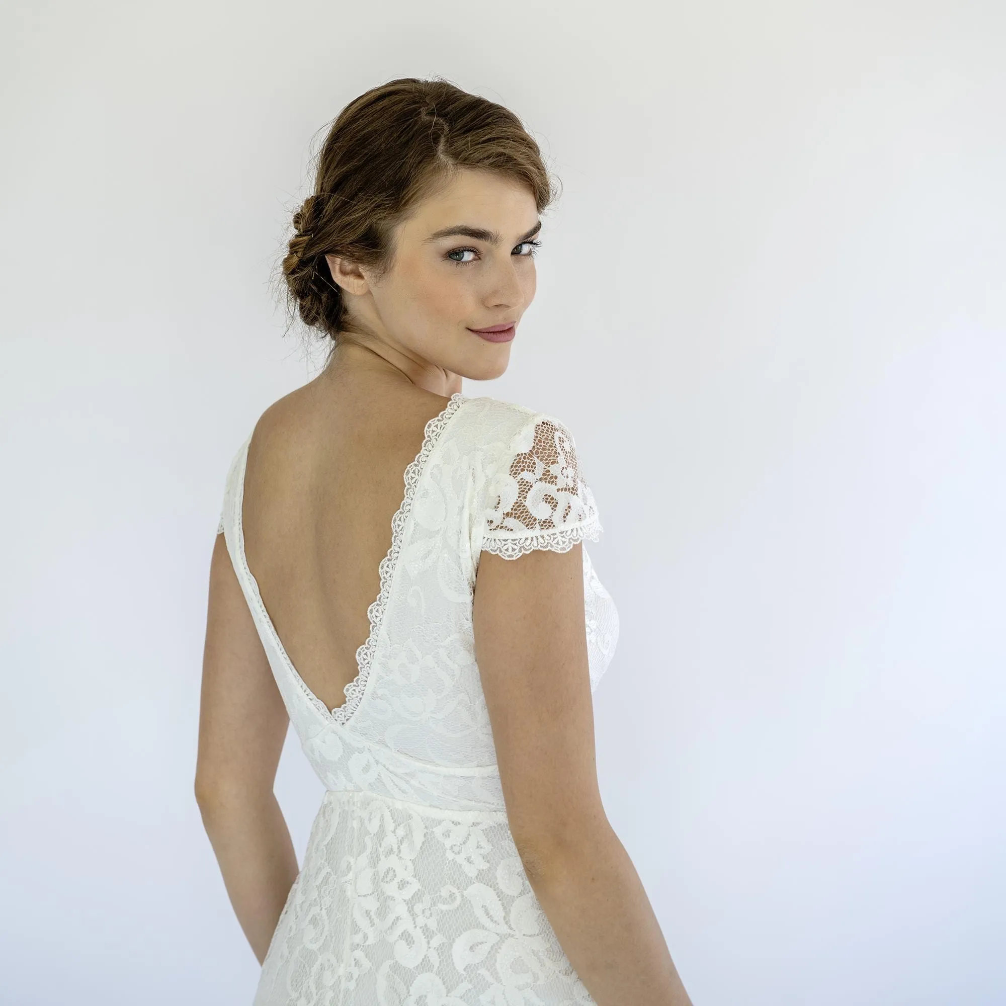 Dress with Cap Sleeves #1473