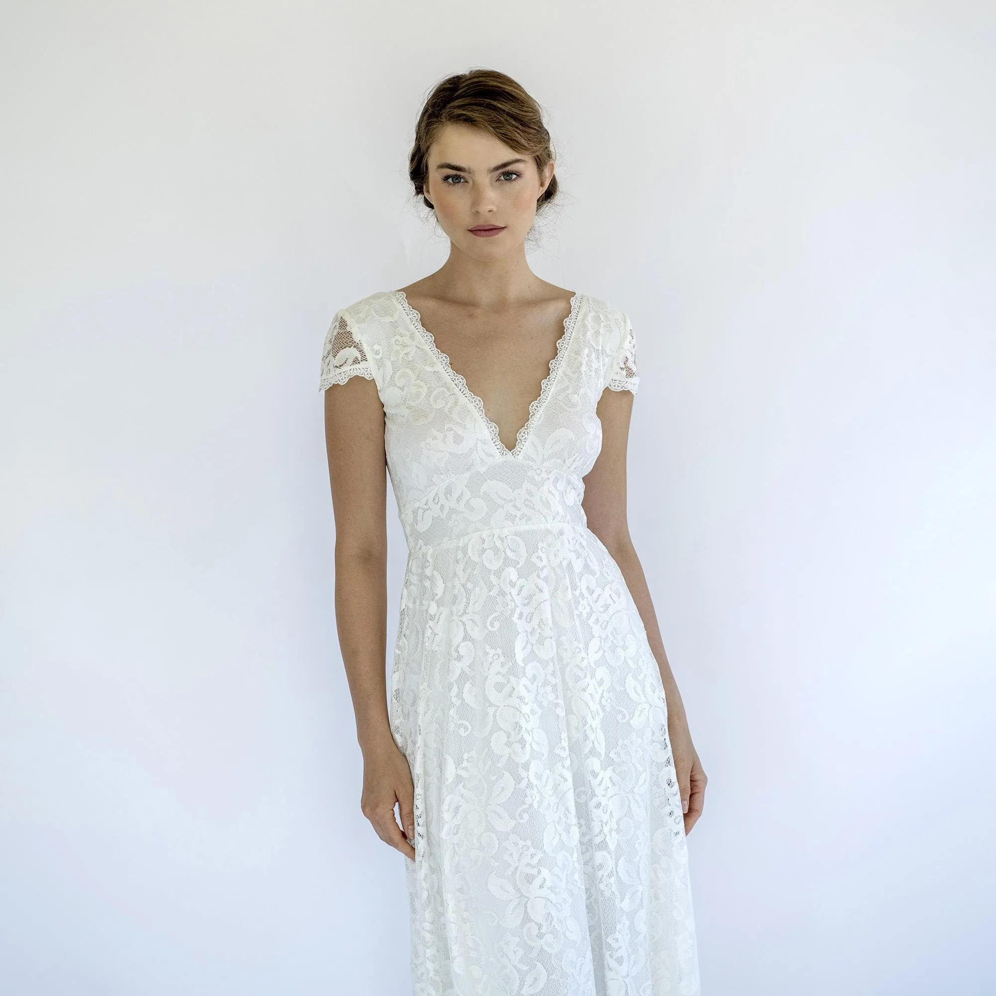 Dress with Cap Sleeves #1473