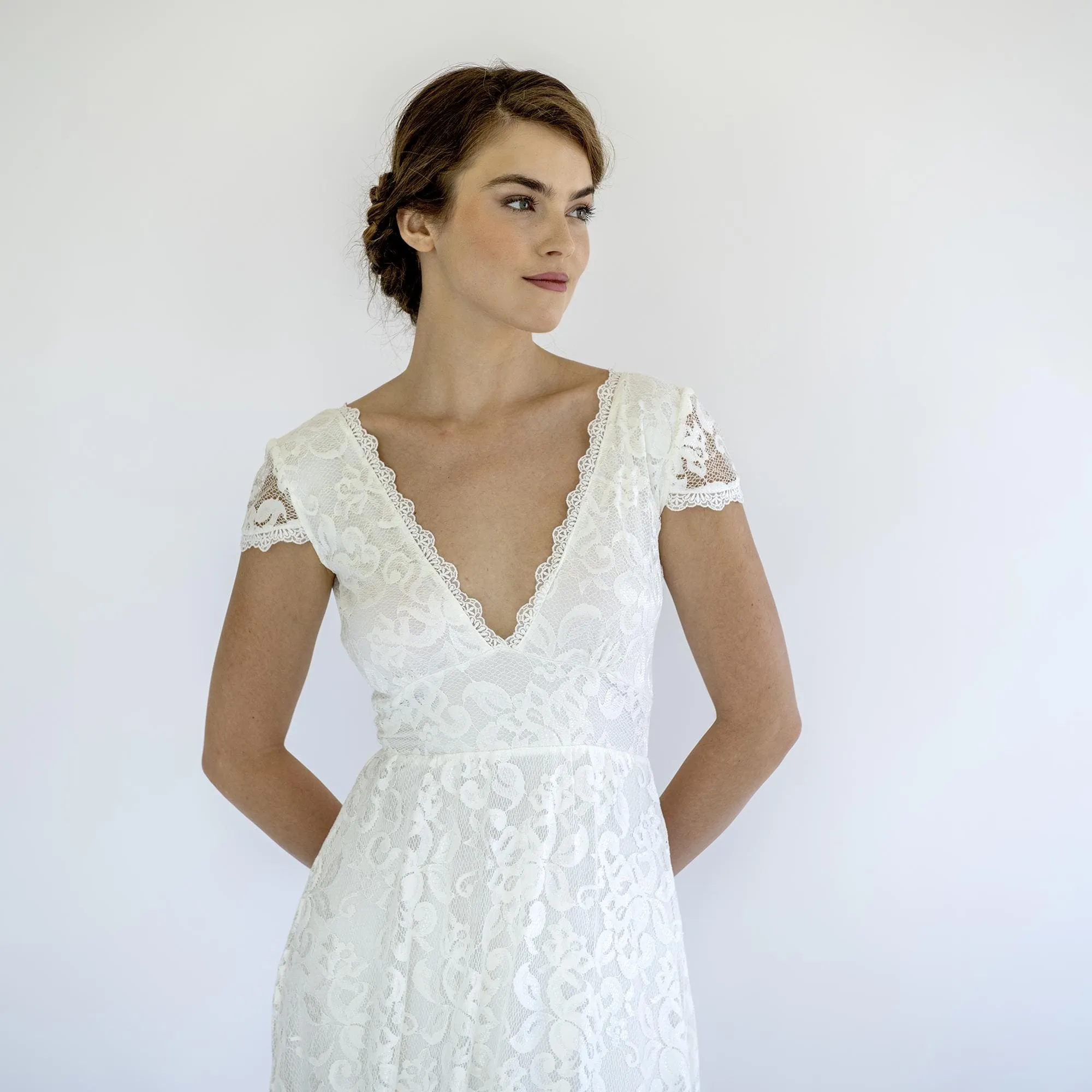 Dress with Cap Sleeves #1473
