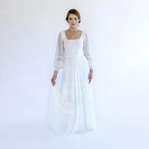 Dress with Square Neckline #1497