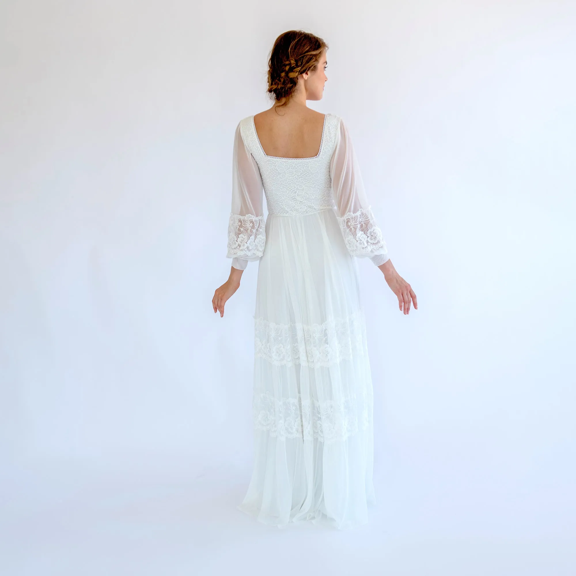 Dress with Square Neckline #1497