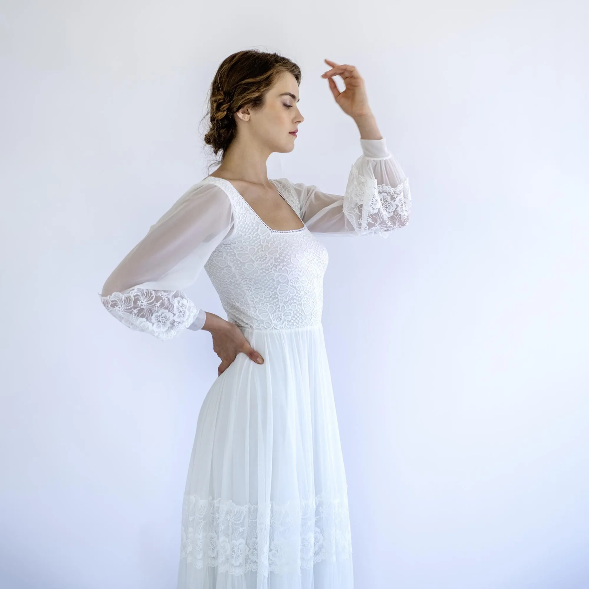 Dress with Square Neckline #1497