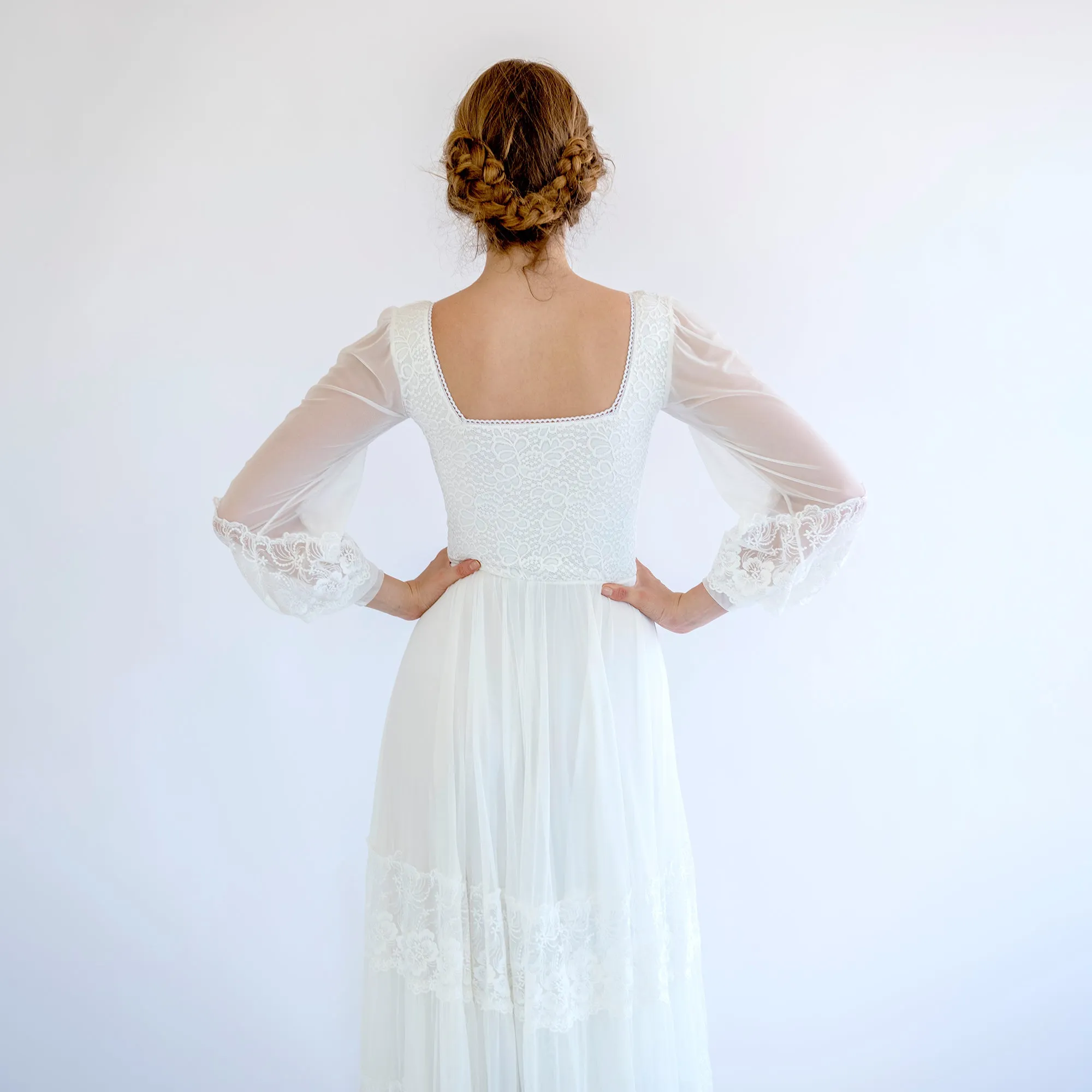 Dress with Square Neckline #1497