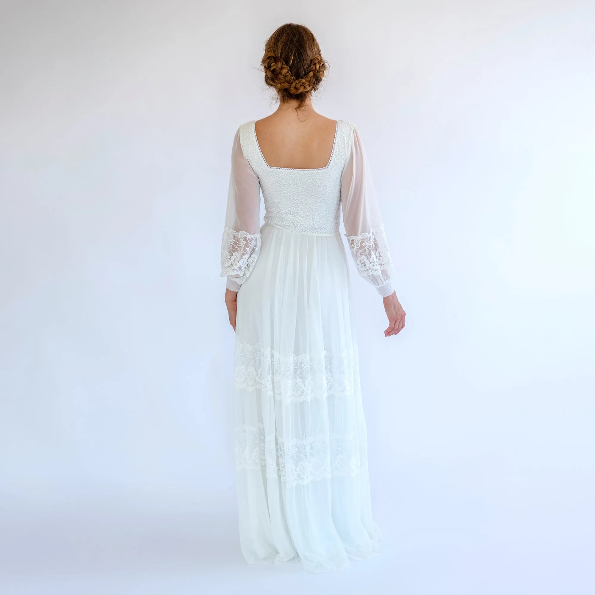 Dress with Square Neckline #1497