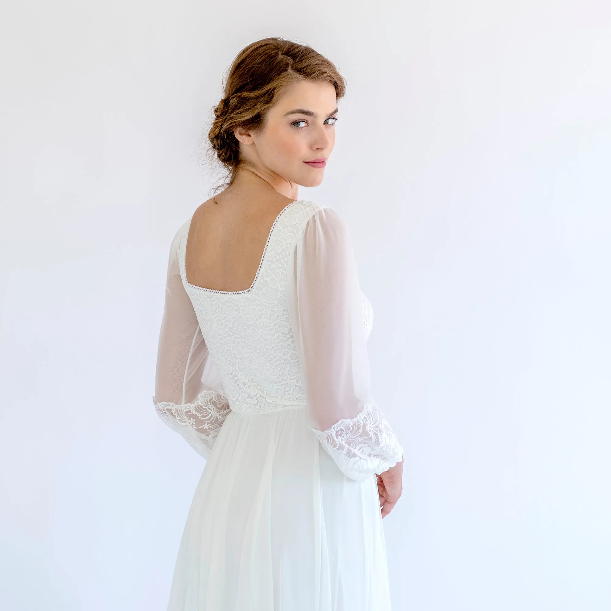 Dress with Square Neckline #1497