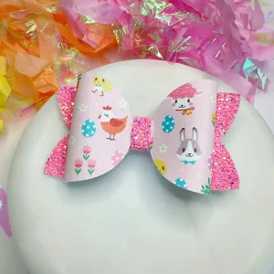 Easter Friends Faux Leather Bow Collection