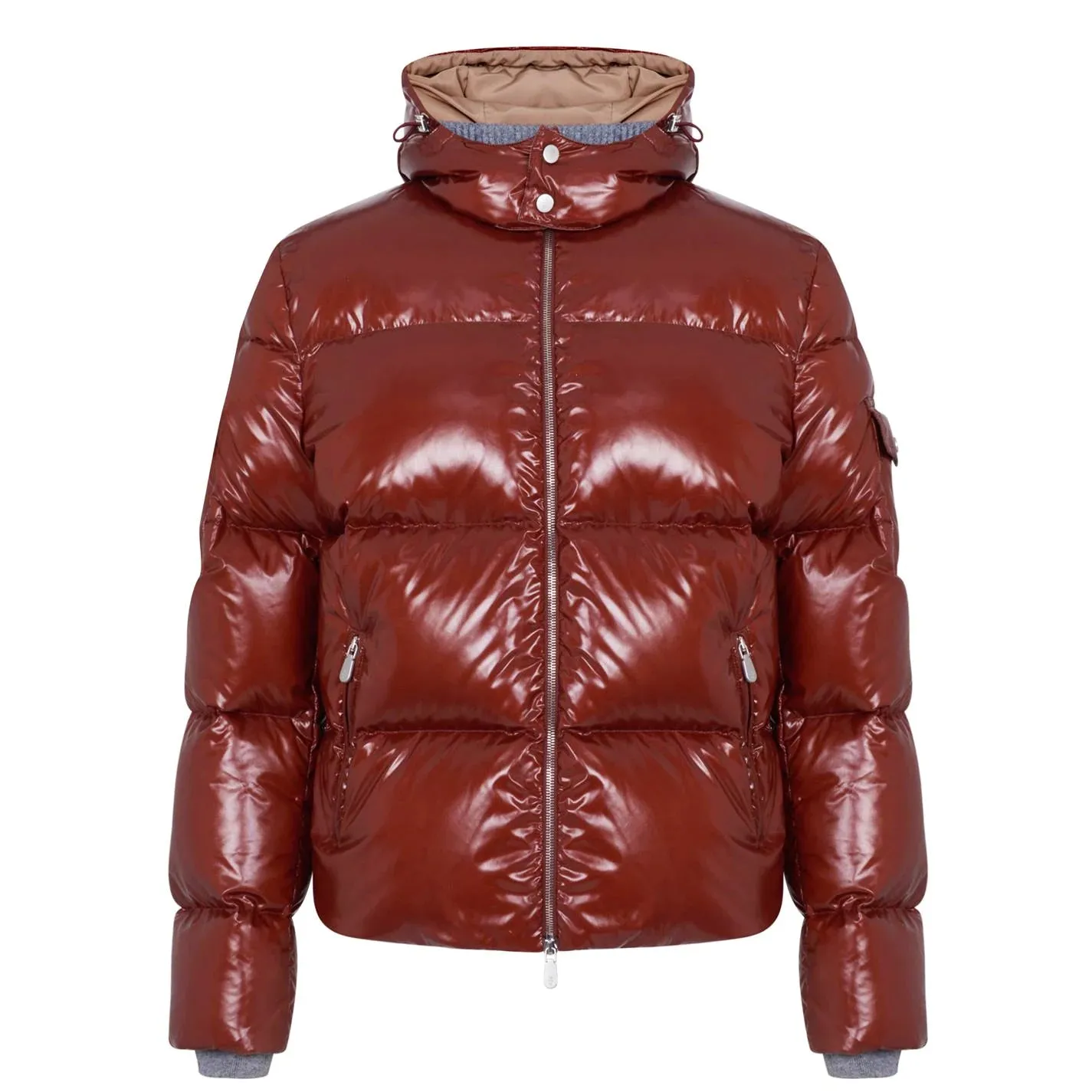 ELEVENTY - Red Down Fill PREMIUM PUFFER COAT W Hood - 40R (50 EU)