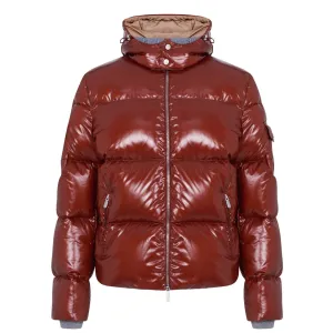 ELEVENTY - Red Down Fill PREMIUM PUFFER COAT W Hood - 40R (50 EU)