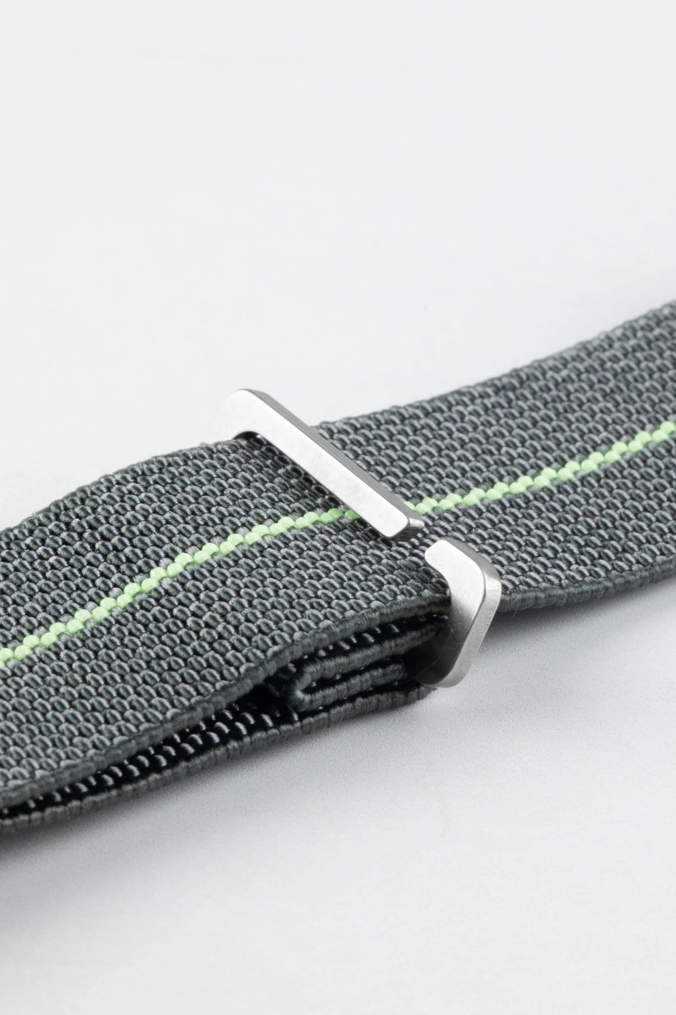 Erika's Originals MIRAGE MN™ Strap with MINT GREEN Centerline - BRUSHED Hardware
