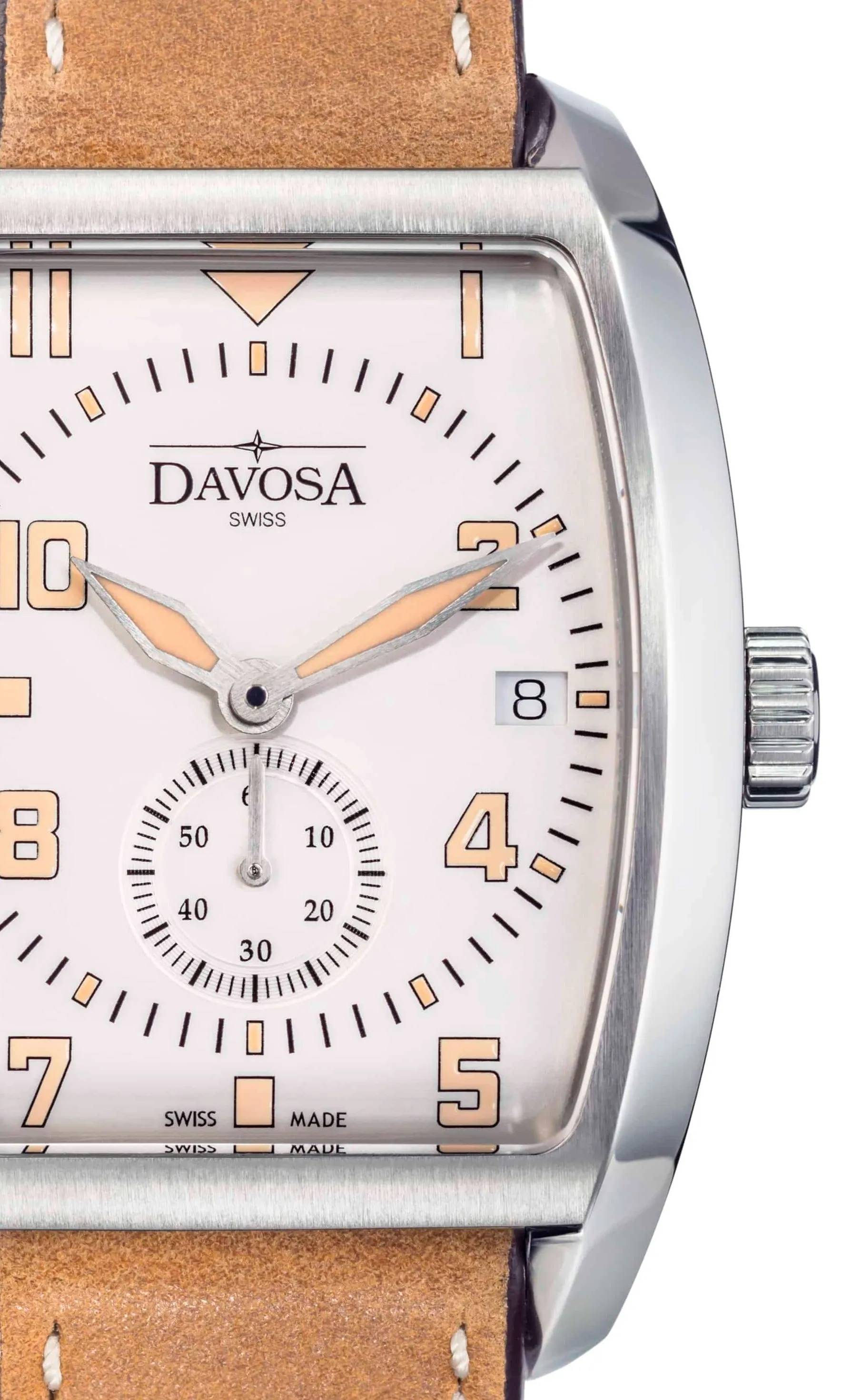 Evo 1908 Automatic Swiss-Made White Orange Executive Watch 16157536
