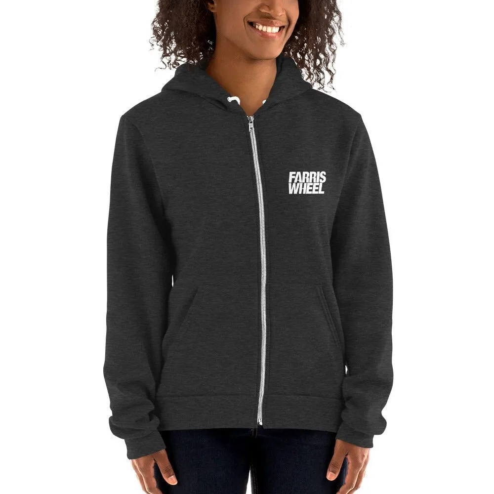 Farris Wheel Unisex Zip-up Hoodie