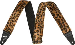 Fender Wild Leopard Print Guitar Strap, 2"
