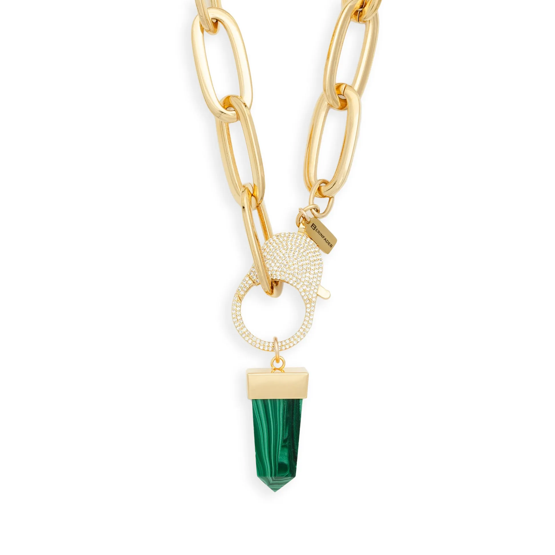 Flex Choker with Malachite Pendant