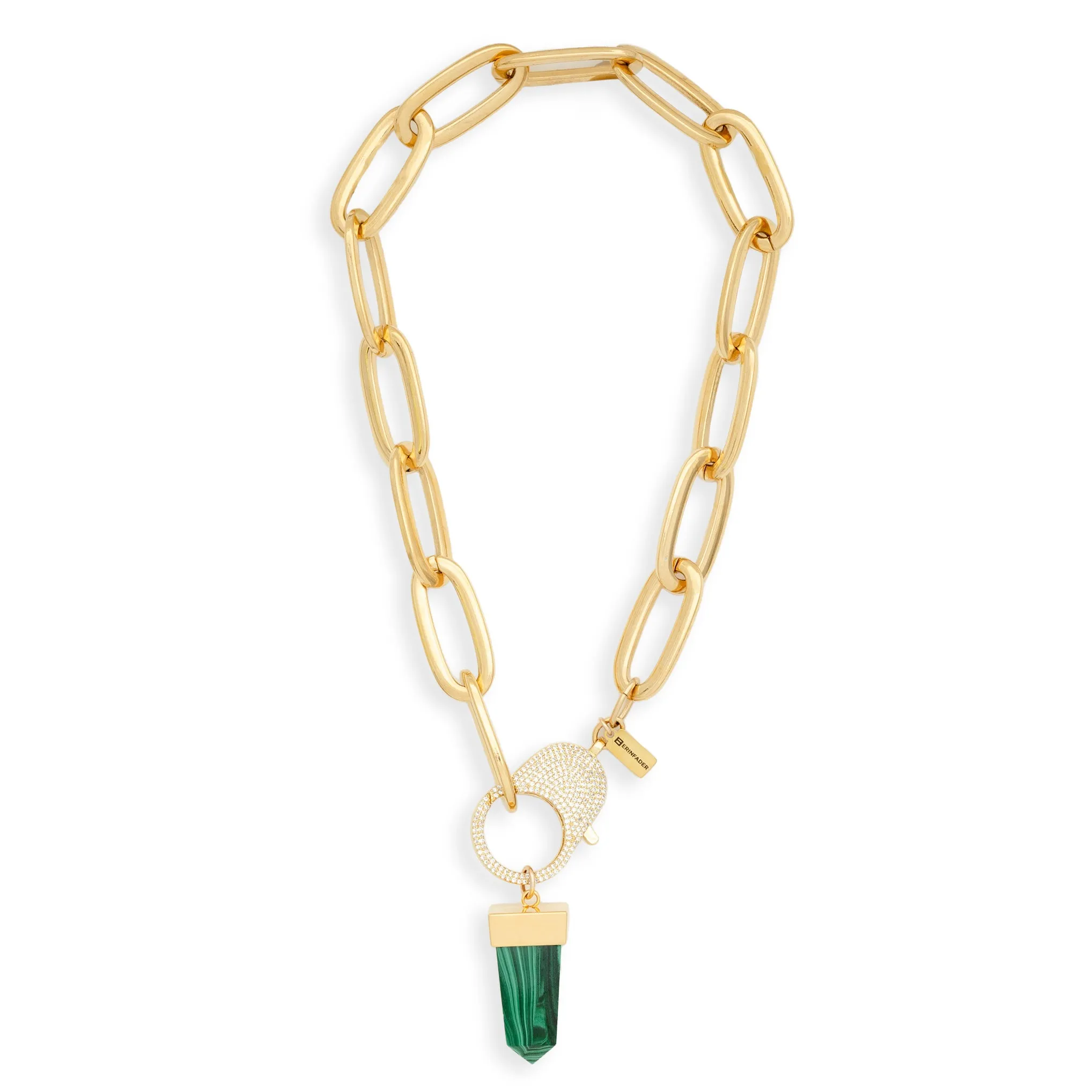 Flex Choker with Malachite Pendant