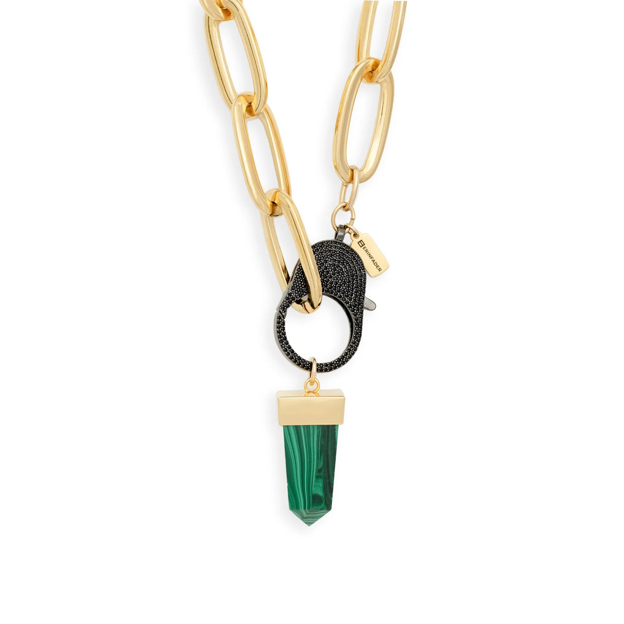 Flex Choker with Malachite Pendant