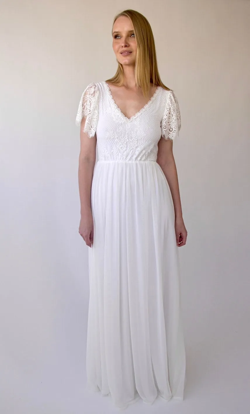Flutter Sleeves dress, #1386