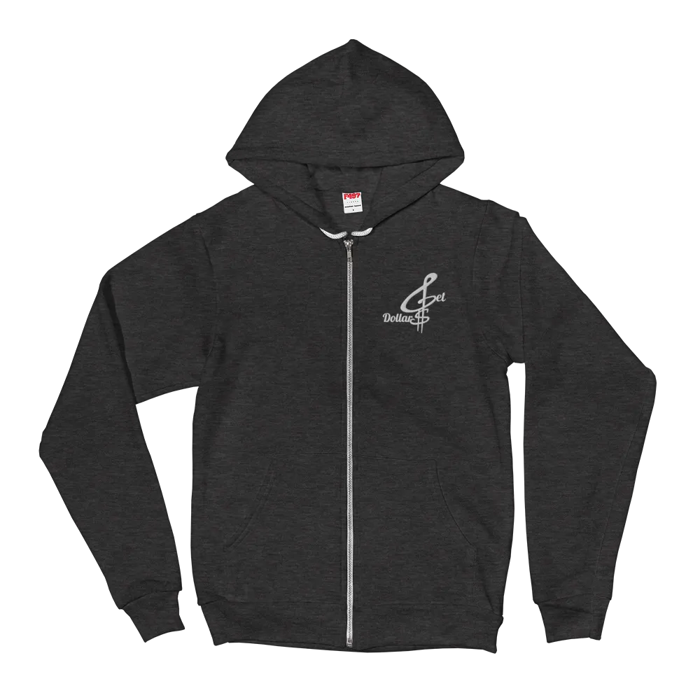 Get Dollars Unisex Hoodie (Classic White Logo)