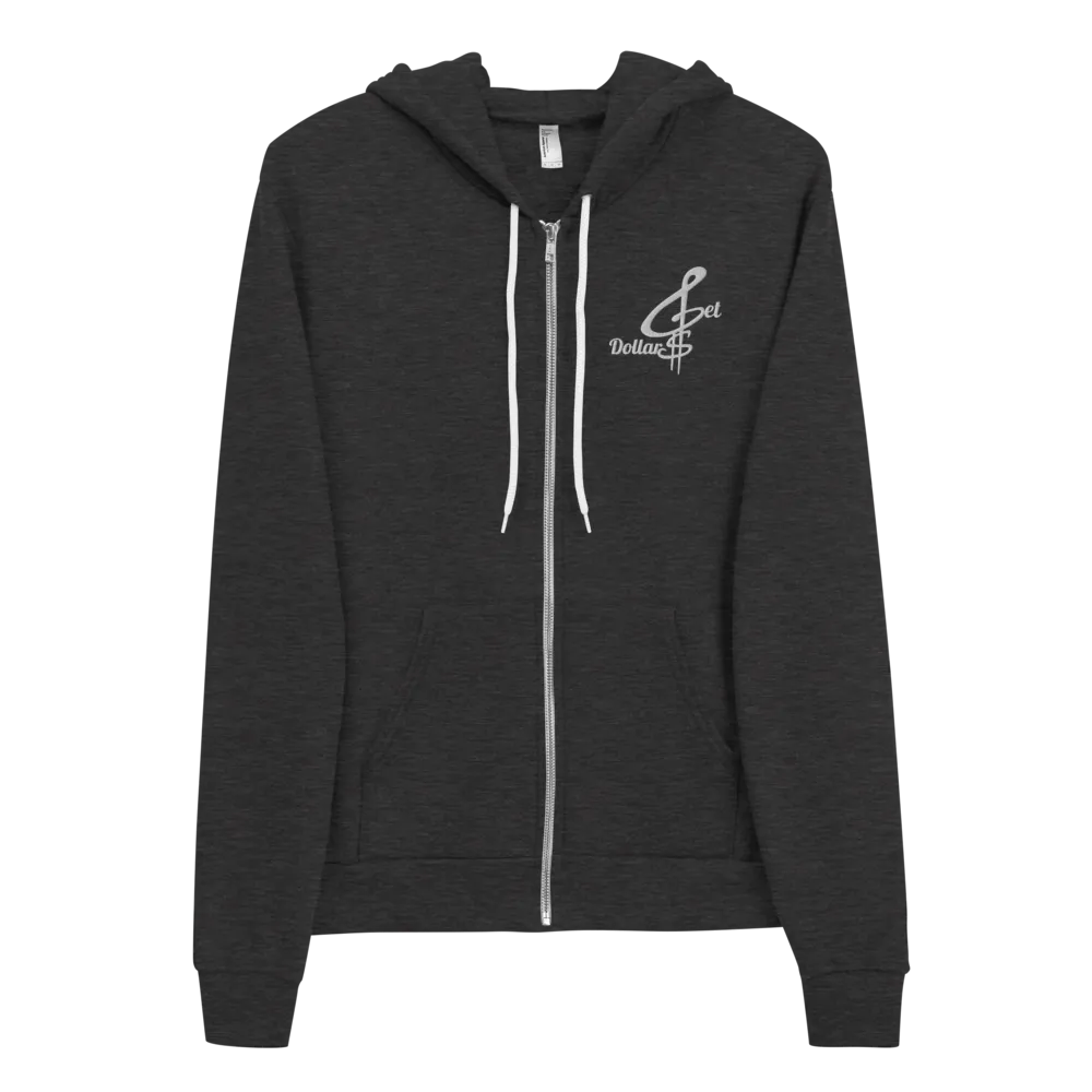 Get Dollars Unisex Hoodie (Classic White Logo)