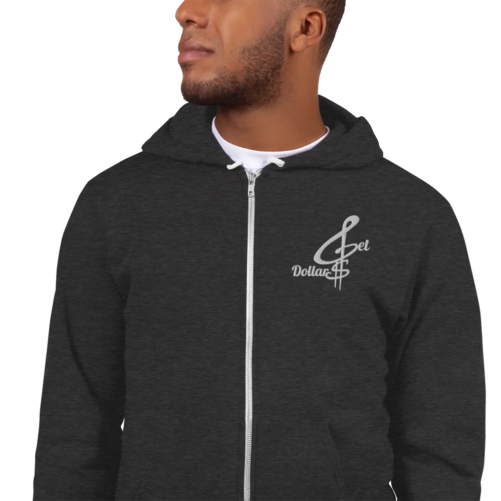 Get Dollars Unisex Hoodie (Classic White Logo)