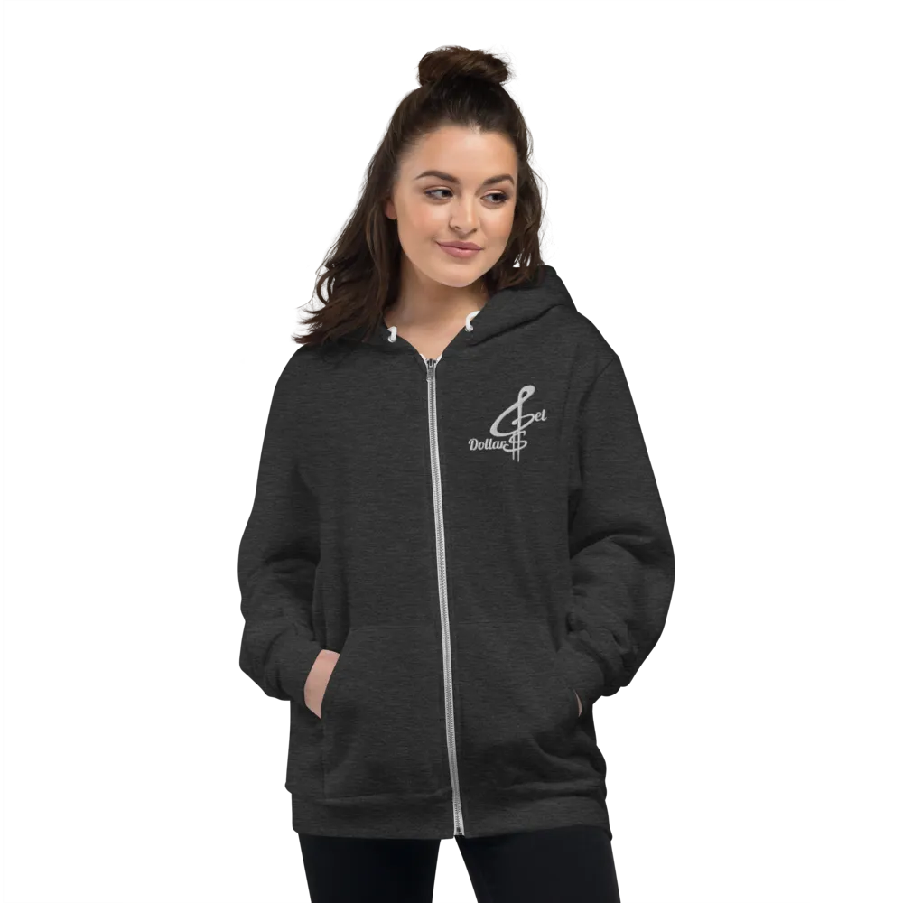 Get Dollars Unisex Hoodie (Classic White Logo)
