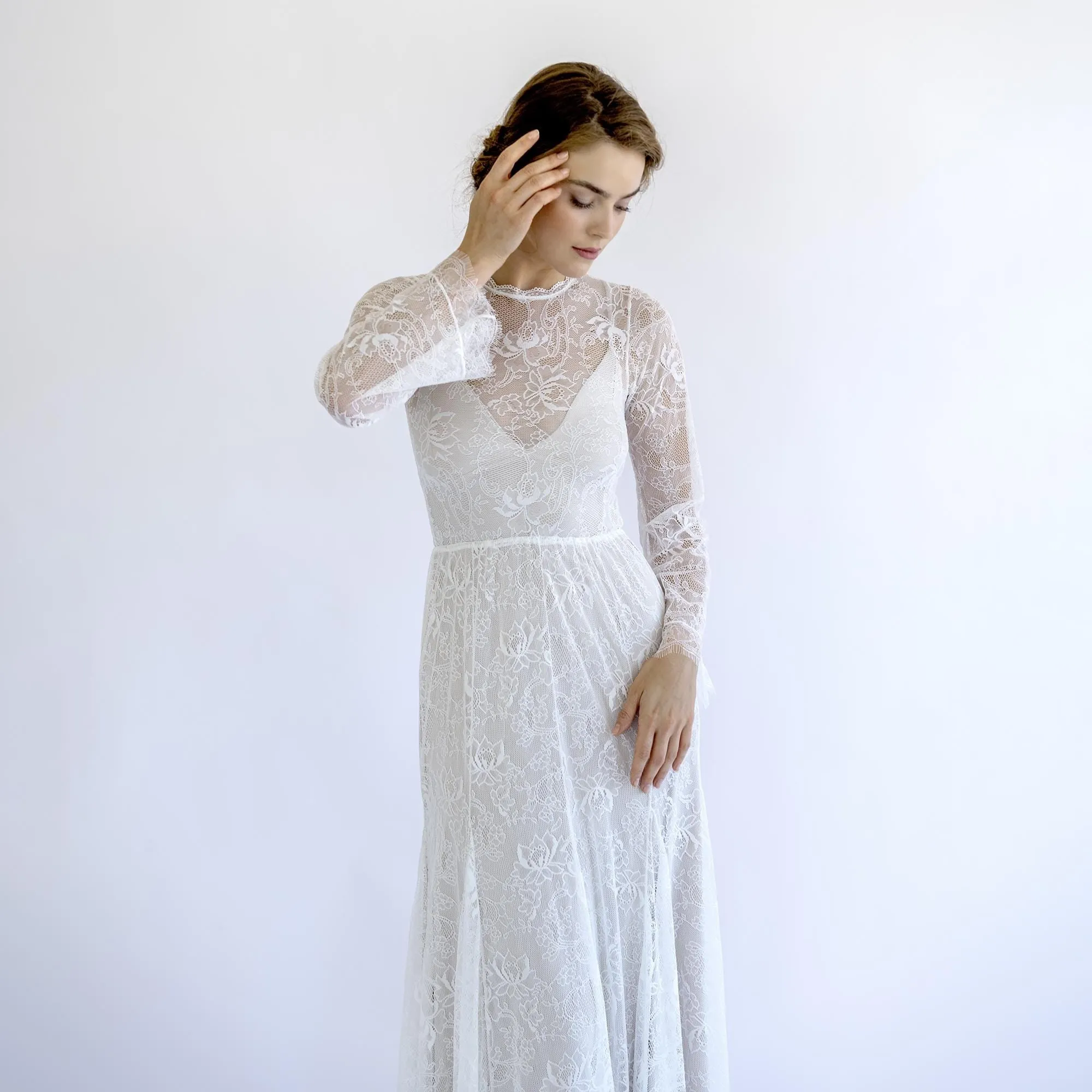 Gown with Champagne Lining #1499