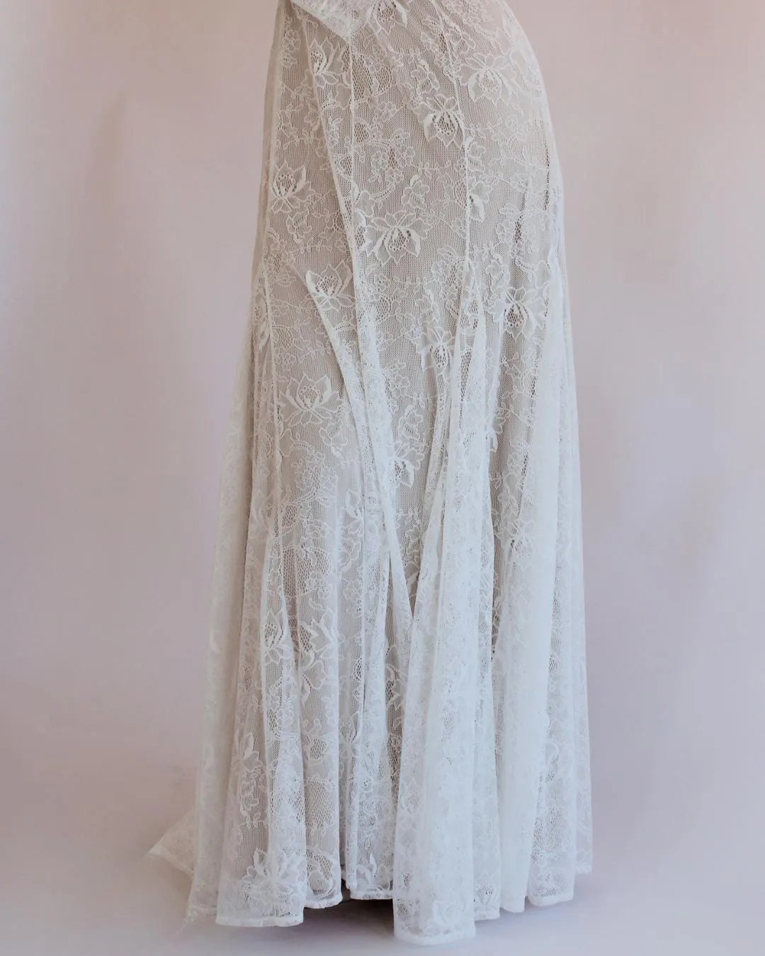 Gown with Champagne Lining #1499