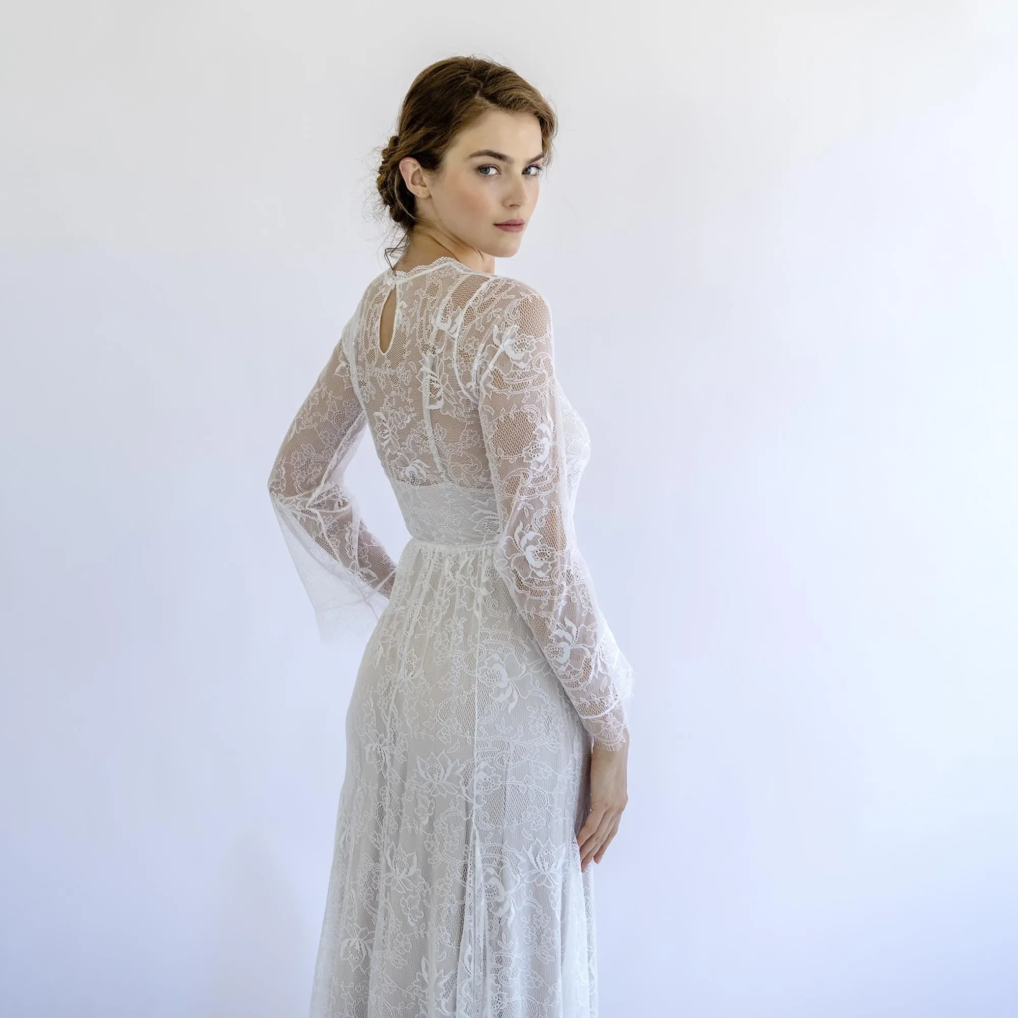 Gown with Champagne Lining #1499