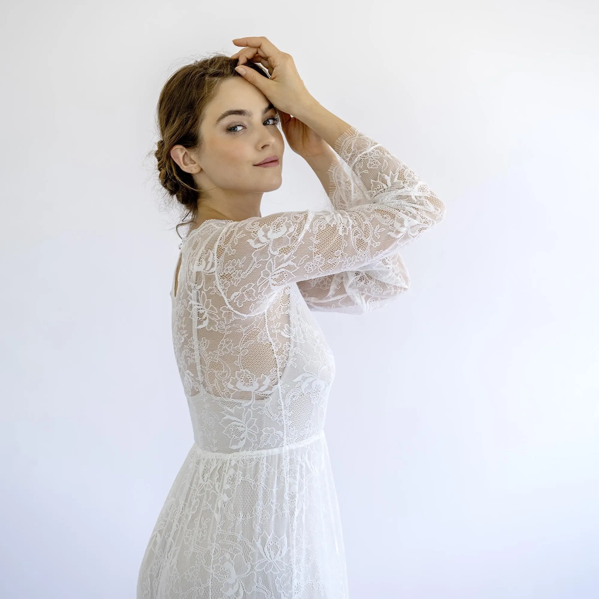 Gown with Champagne Lining #1499