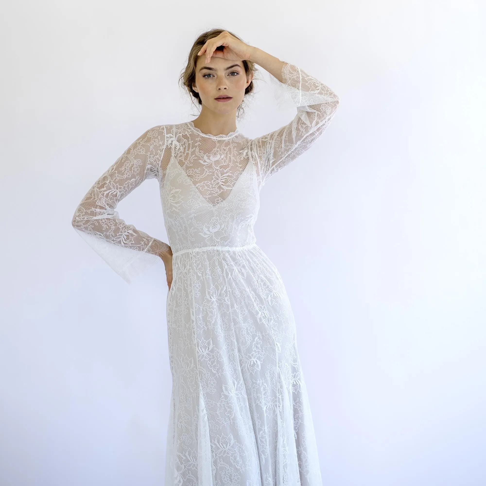 Gown with Champagne Lining #1499