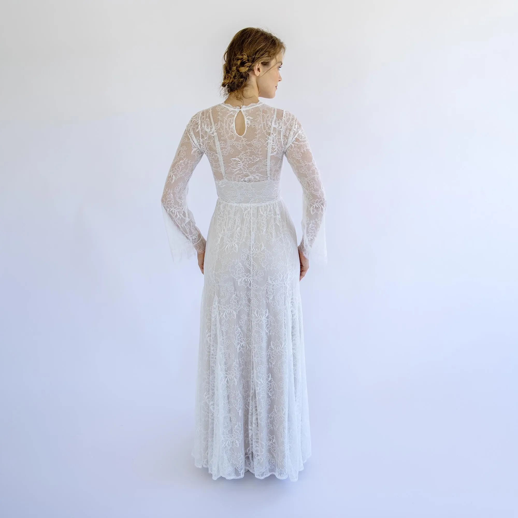 Gown with Champagne Lining #1499